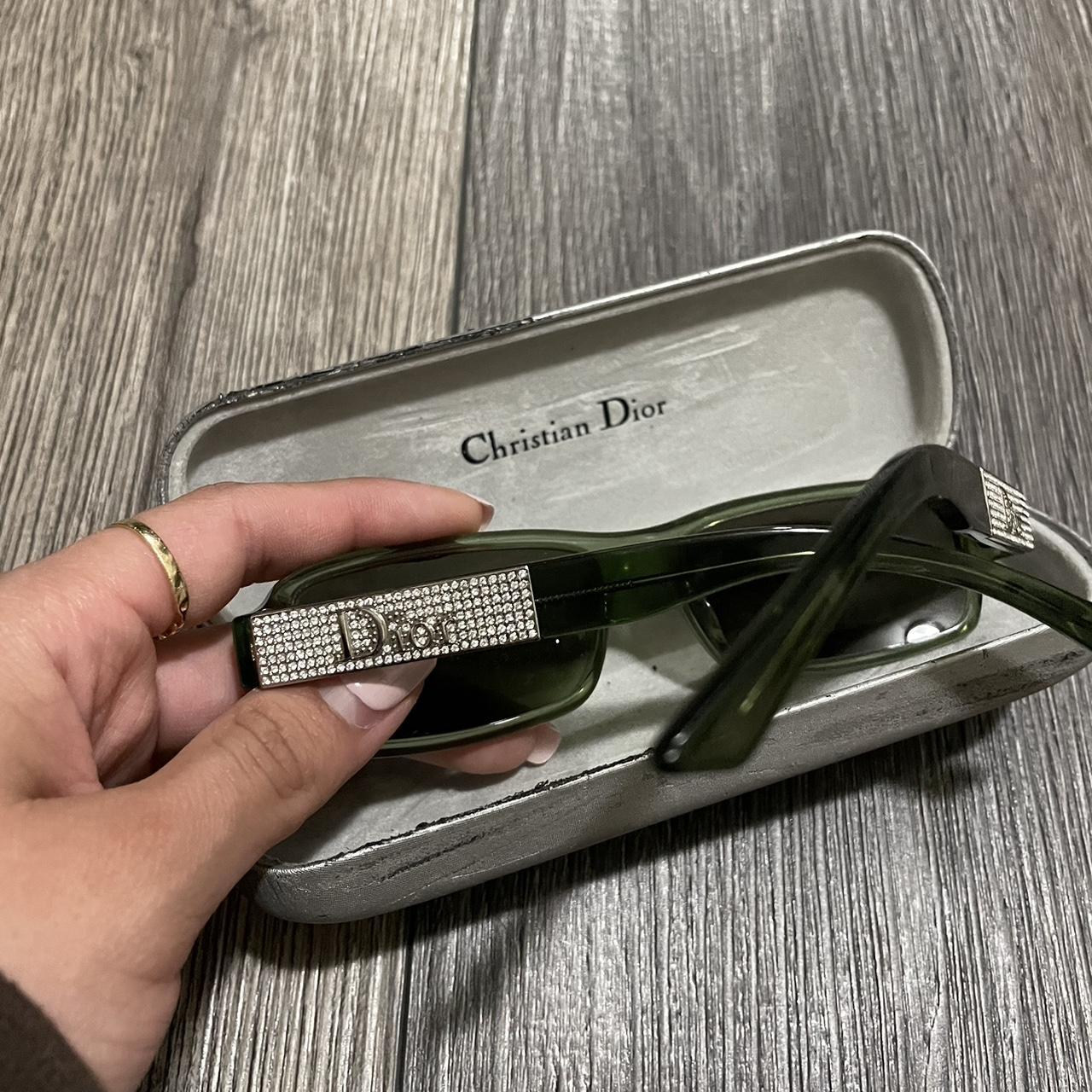 dior abstract sunglasses green