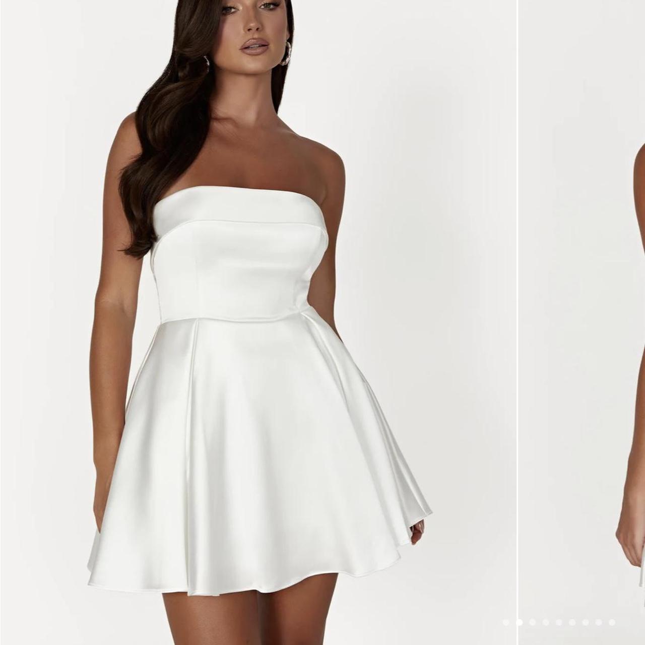 EILEEN Mini Dress - White Size XS Worn for a few... - Depop