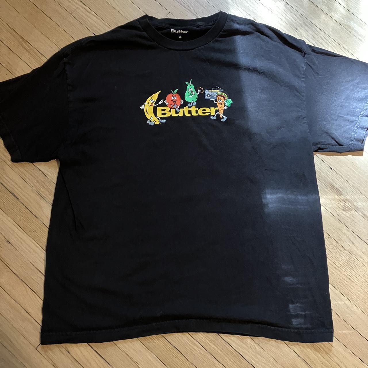 Butter Goods Fruits Logo T-Shirt XL Black Great... - Depop