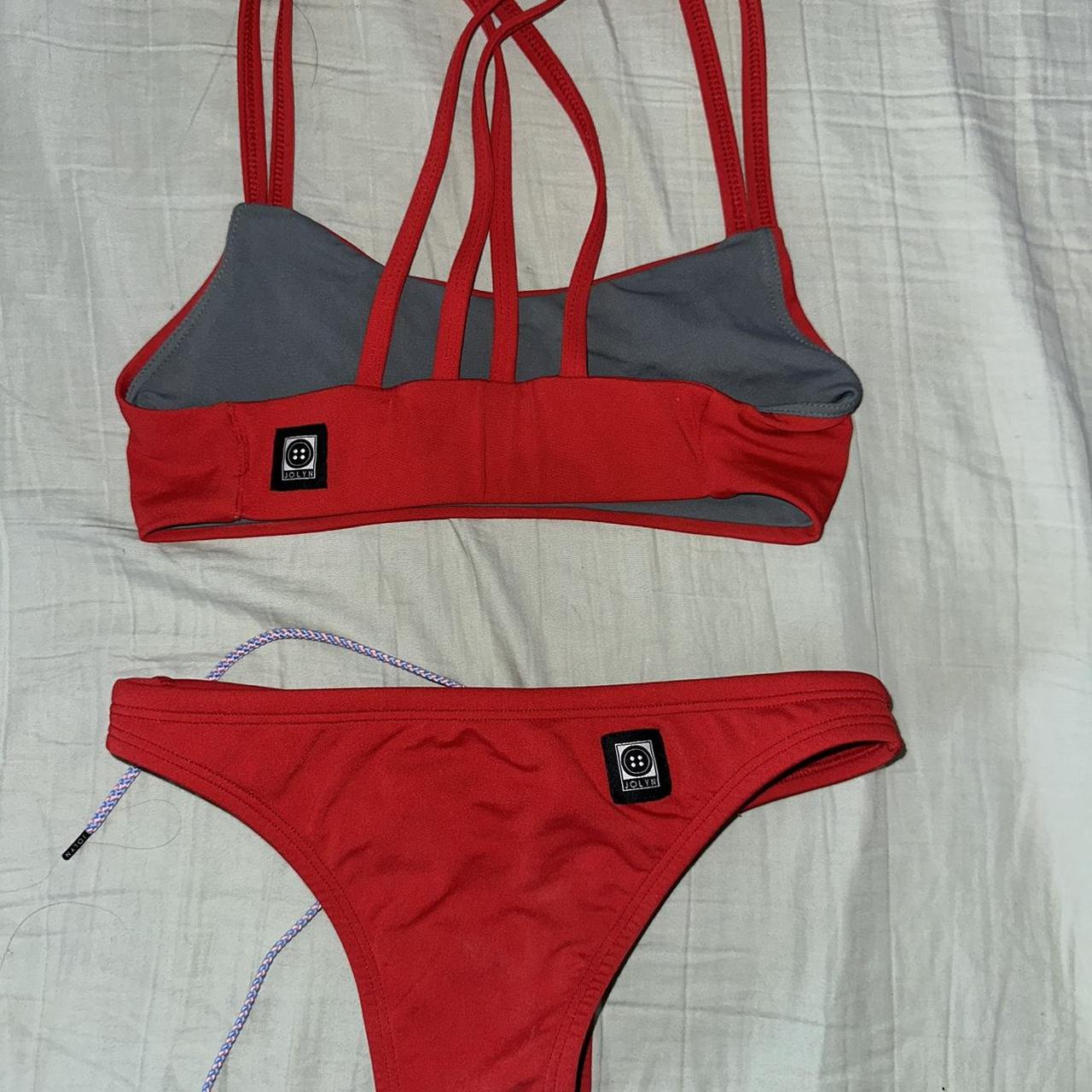 Red Jolyn Sport Bikini Size Xs Fendrick Top Brazil Depop