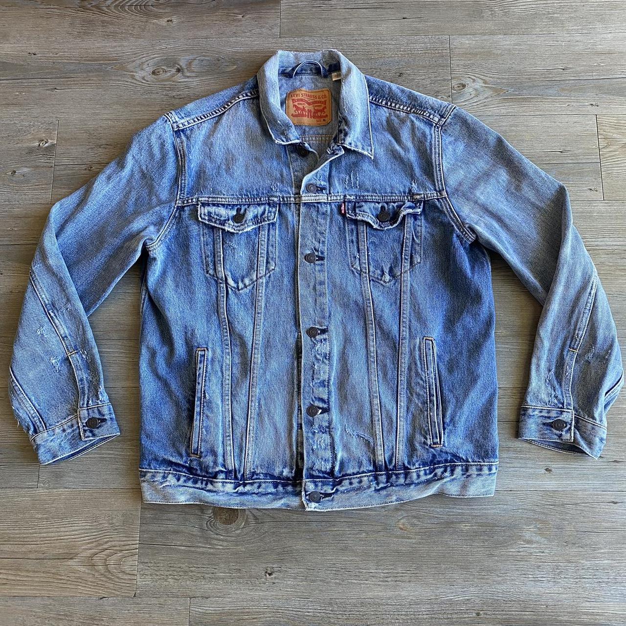 Levi denim blazer outlet mens