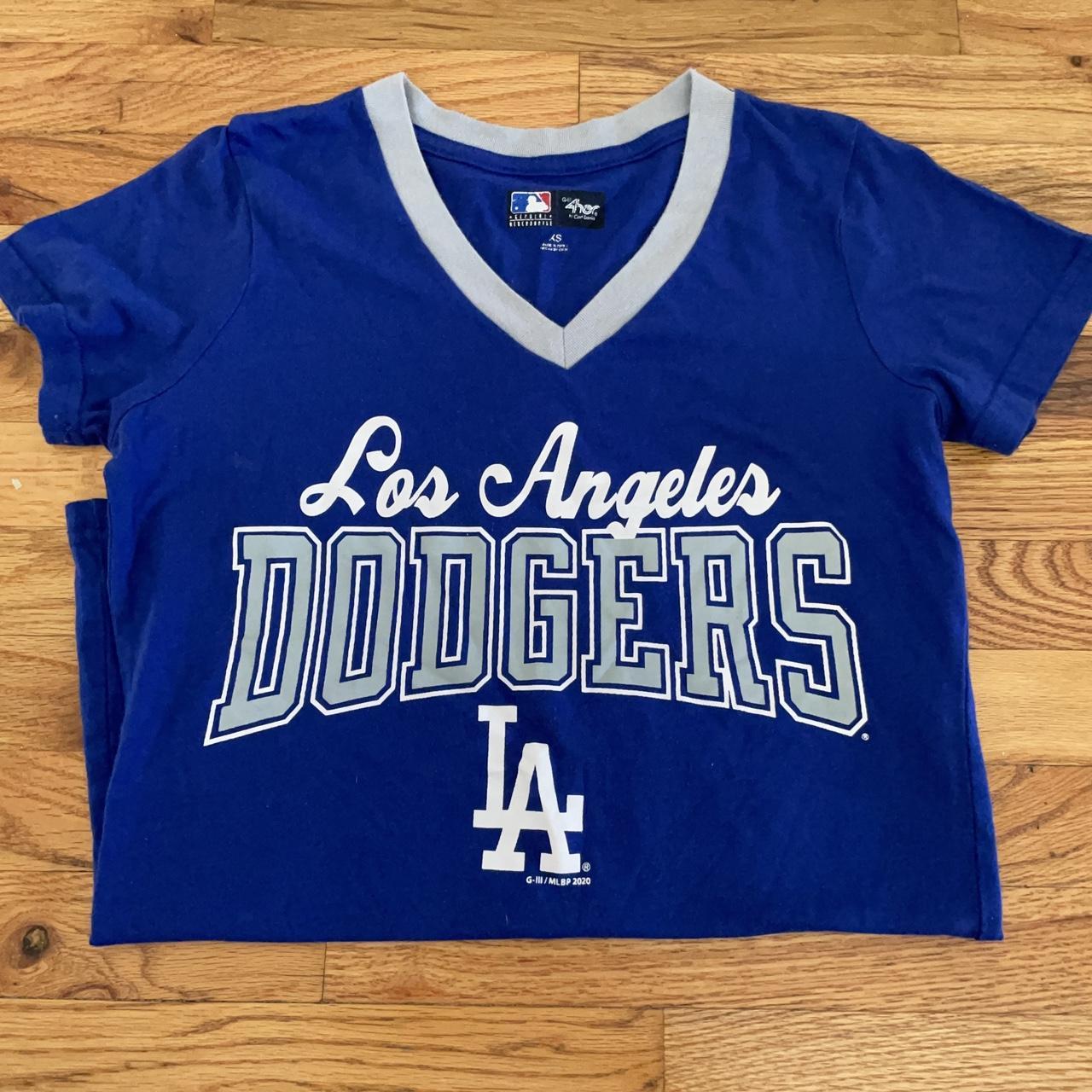 Womens official Los Angeles dodgers V neck shirt - Depop