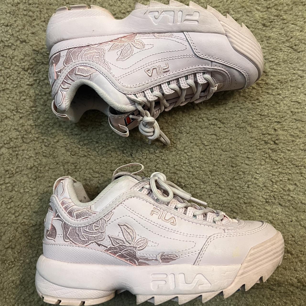 Fila disruptor embroidery pink sale