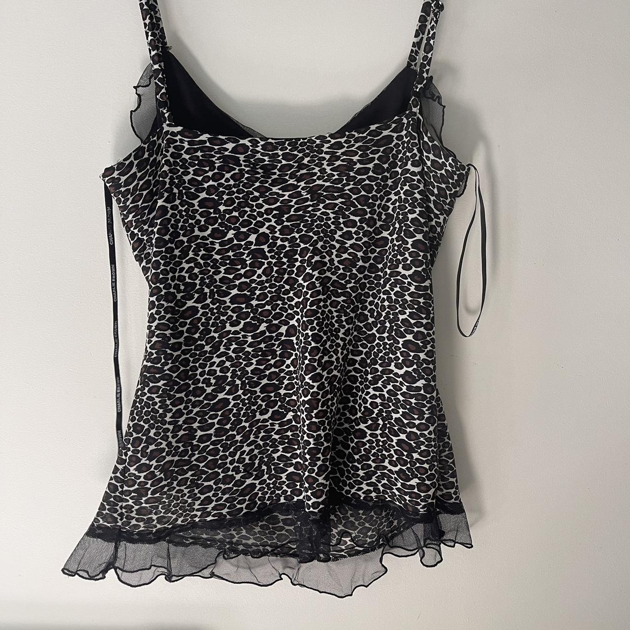 the prettiest cheetah print lace cami ️ in perfect... - Depop