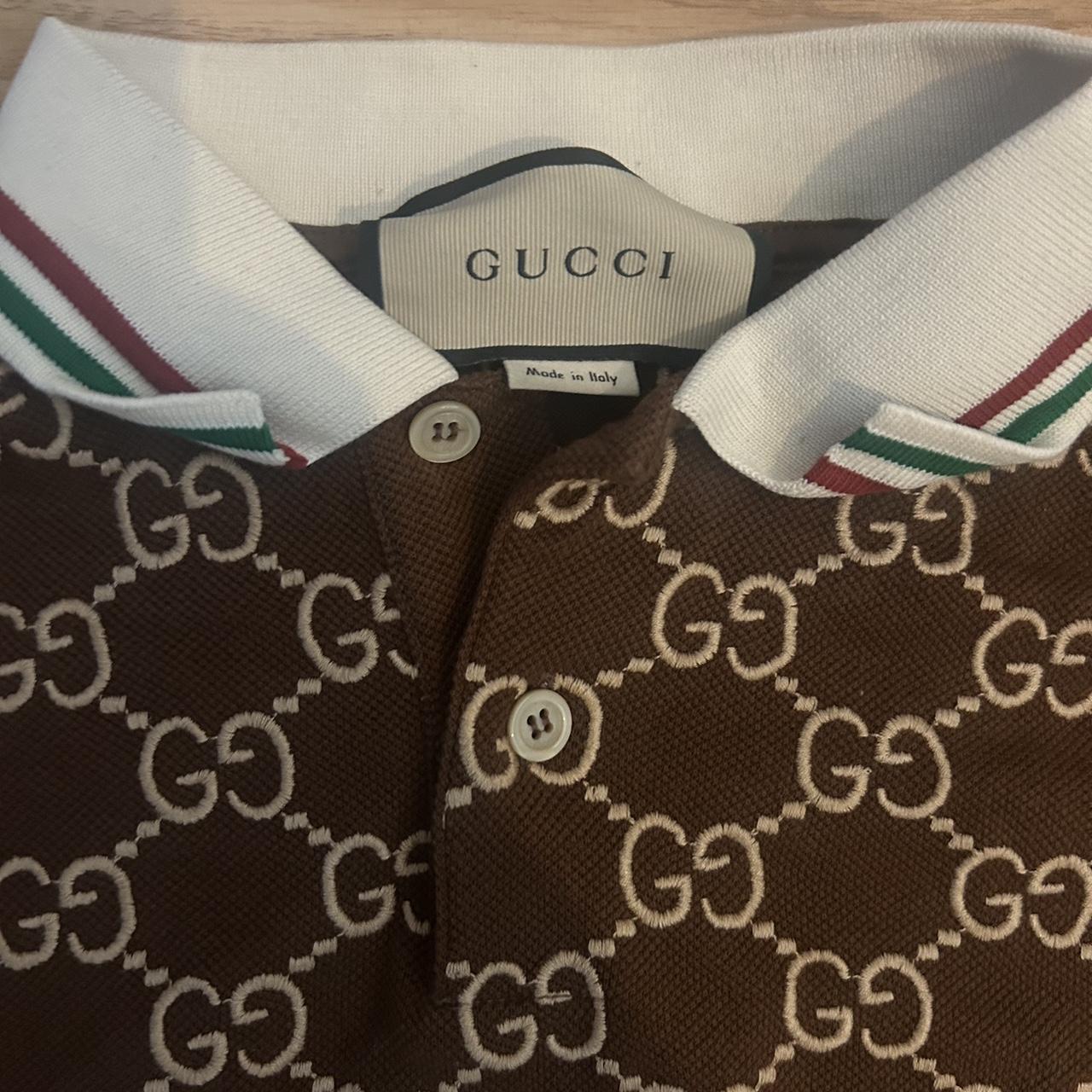 Brown gucci shirt online