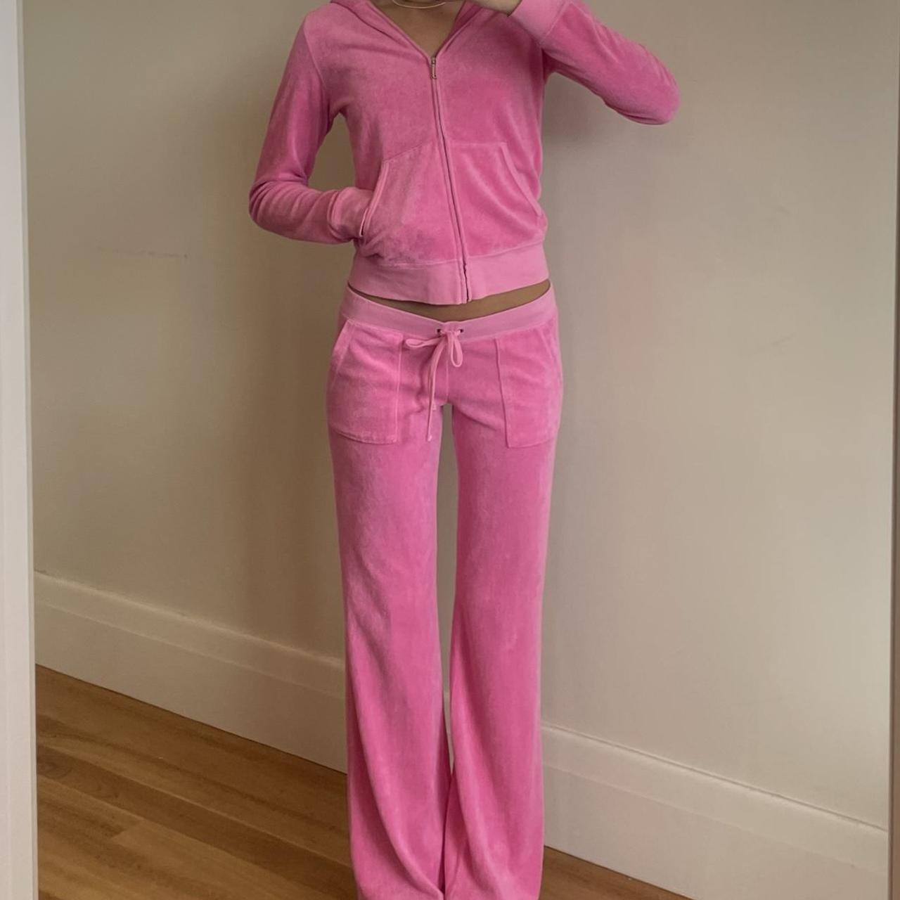 Juicy Couture Women's Pink Joggers-tracksuits | Depop