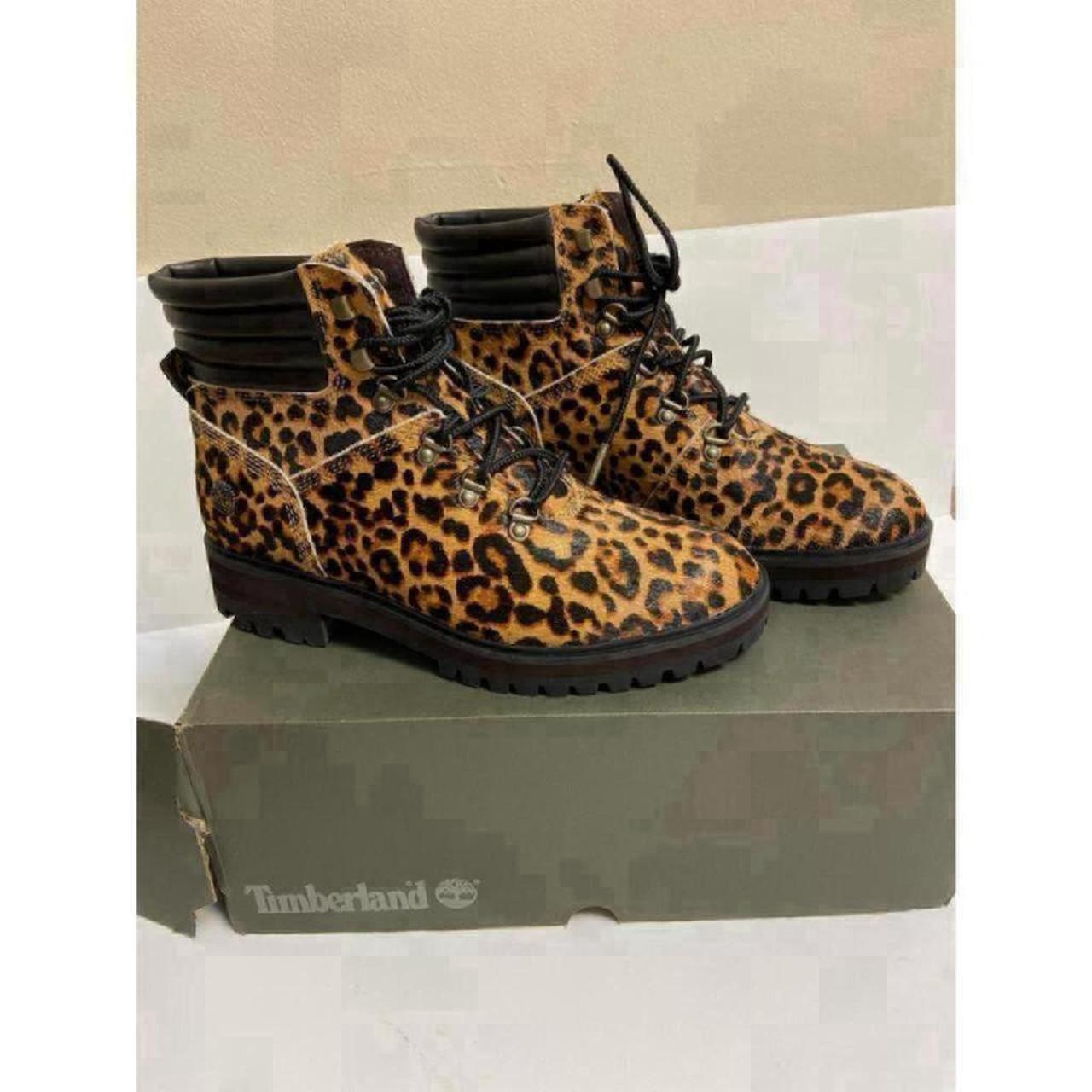 Leopard hotsell timberland boots