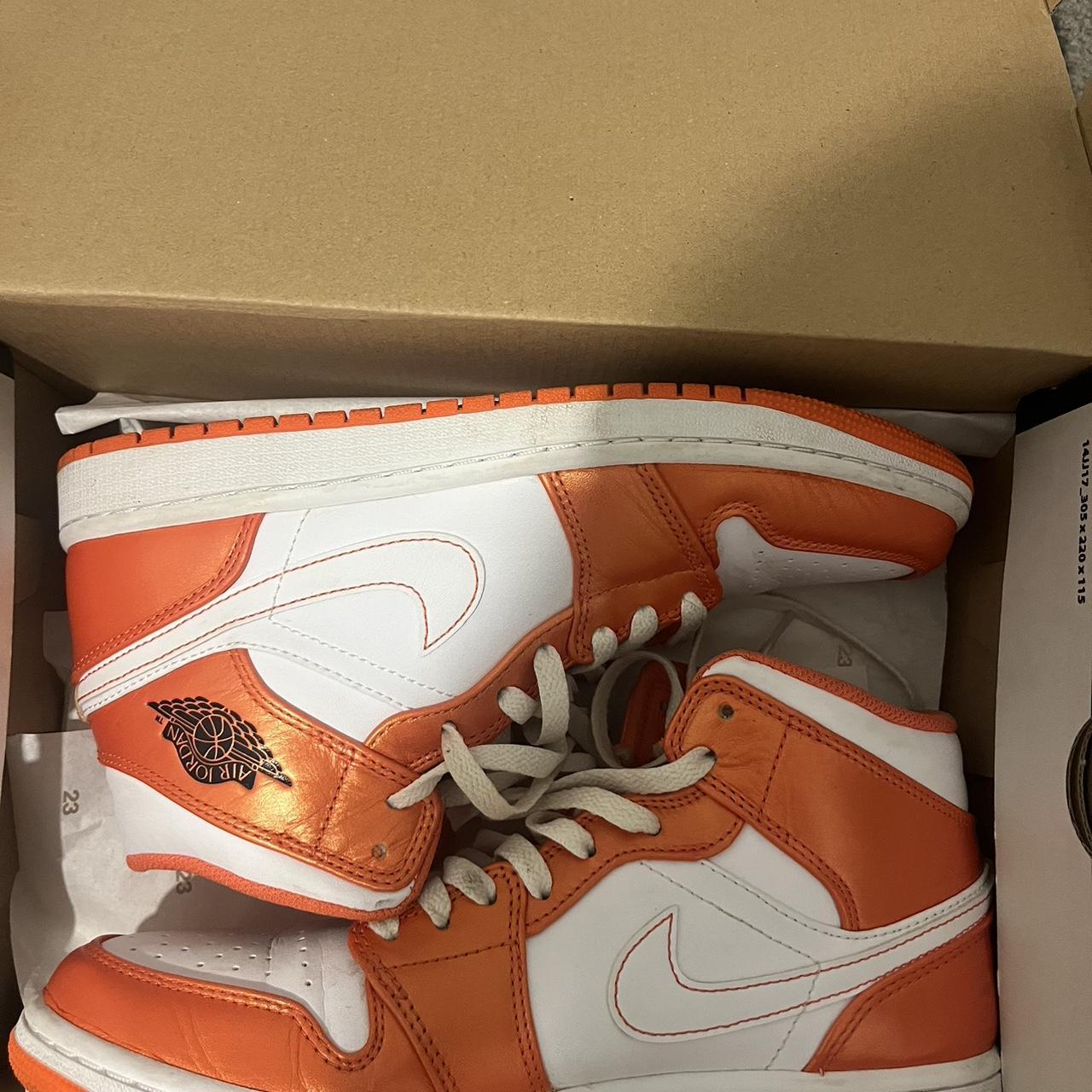 Orange metallic jordan on sale 1