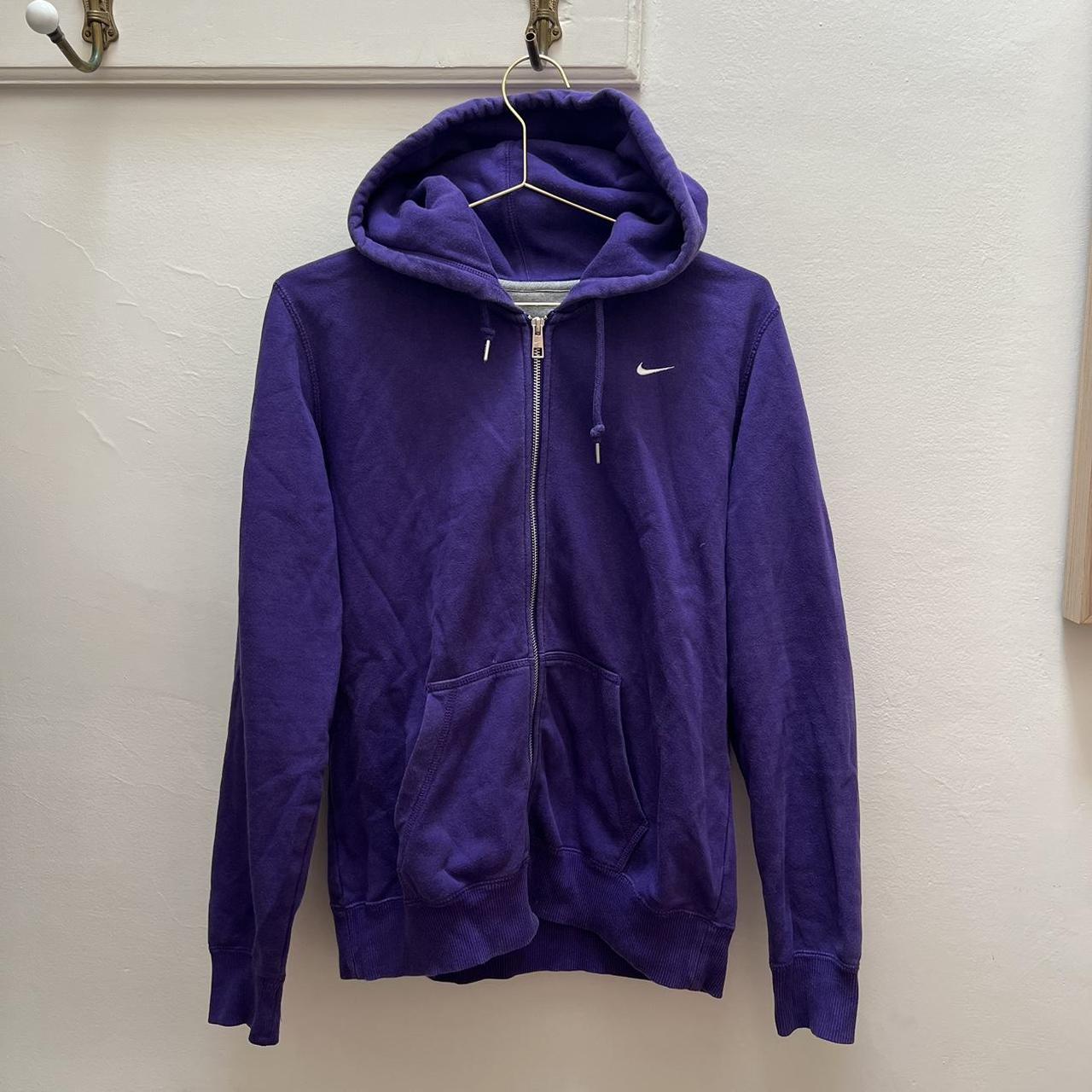purple nike zip up hoodie