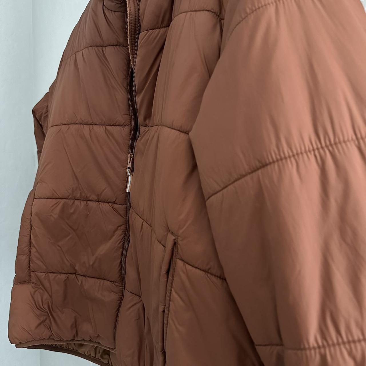 Universal Thread Women's Puffer Jacket - Orange/B… - image 3