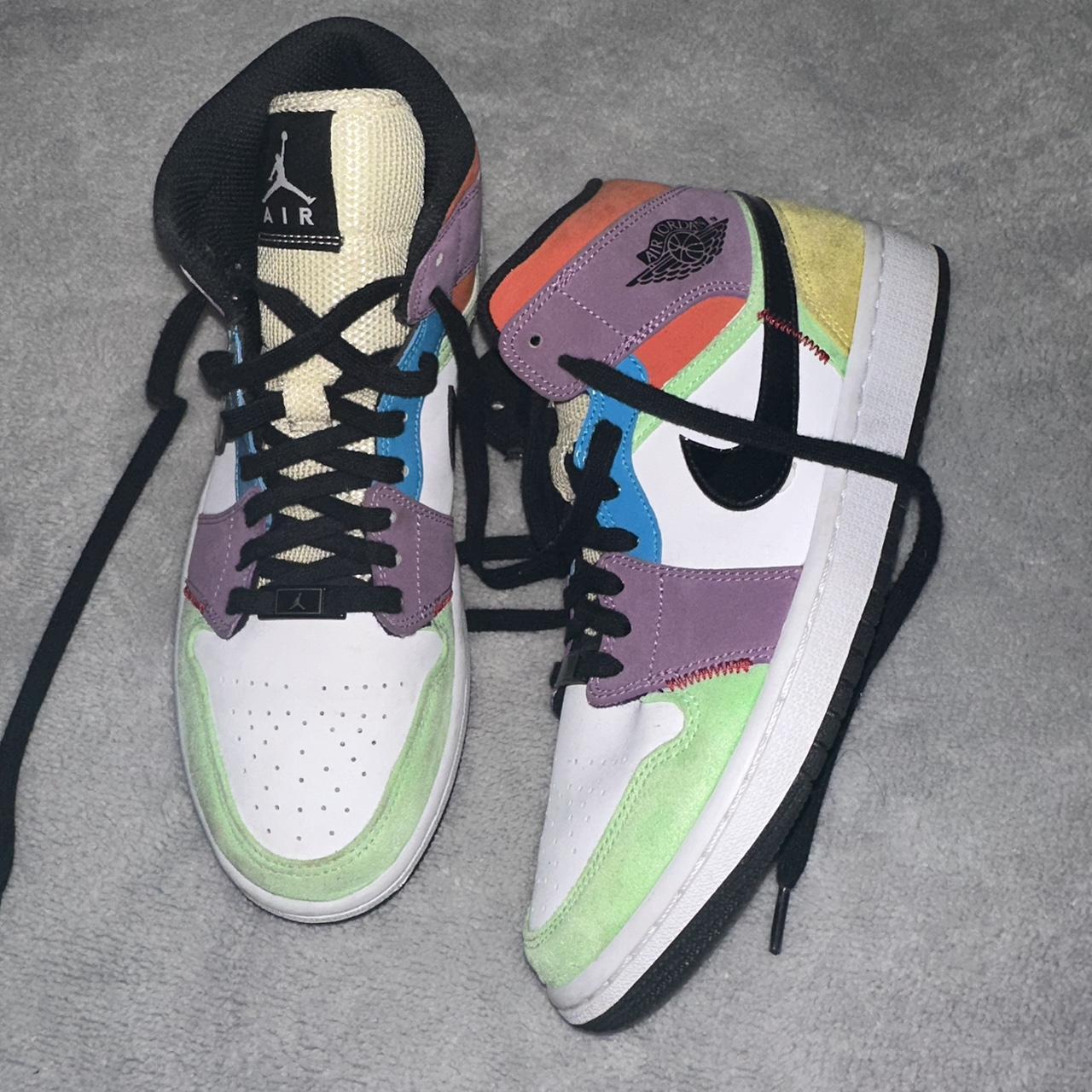 multicolor jordan mids