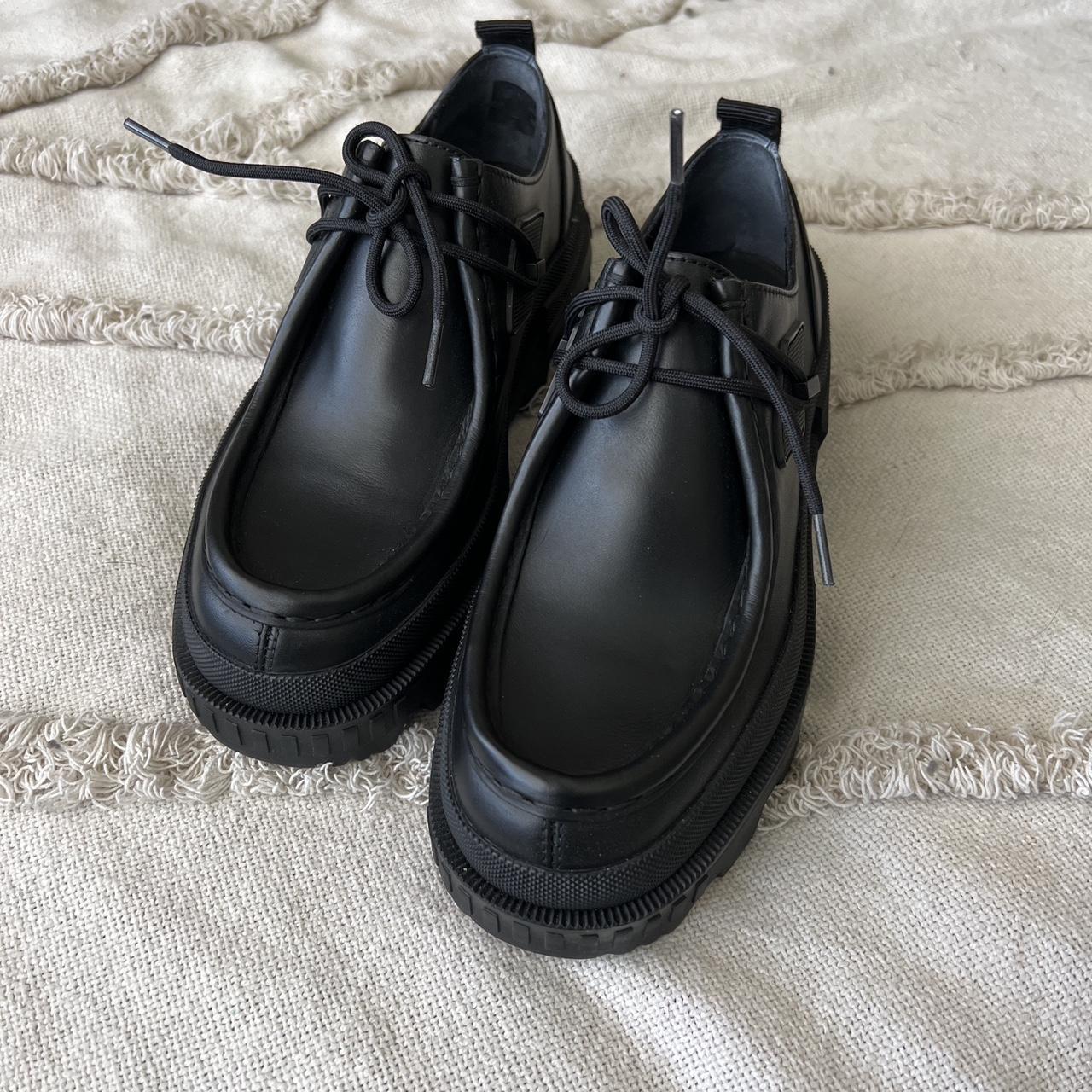 Moncler Platform Loafer Never worn Slip on with lace... - Depop
