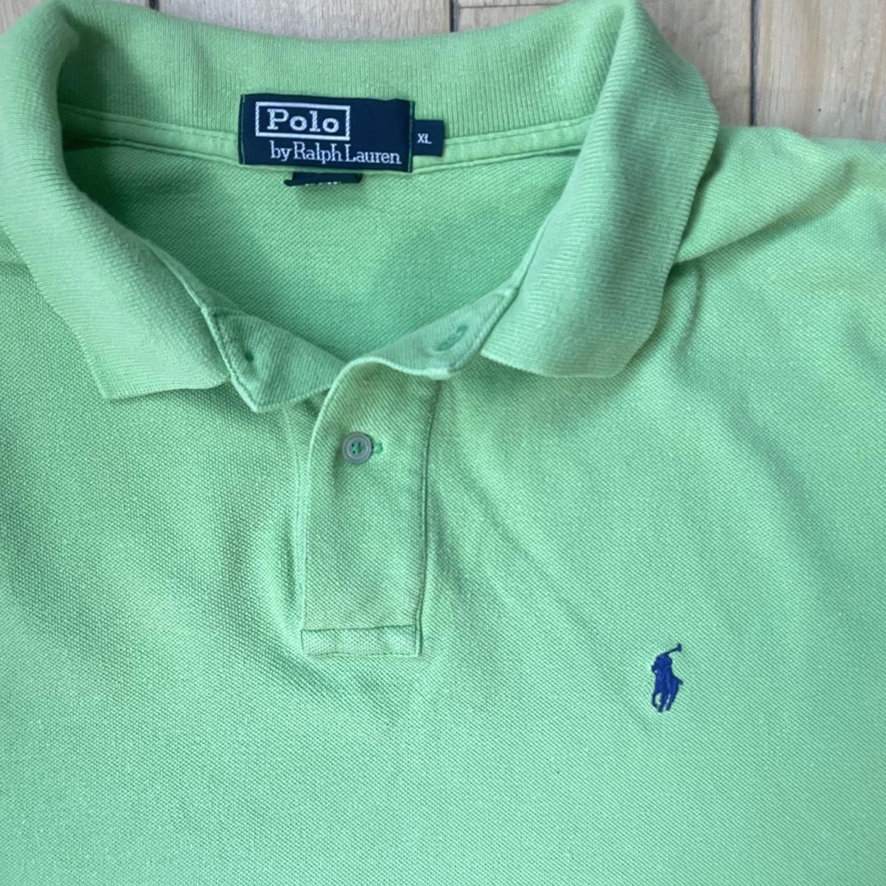 Ralph Lauren Polo shirt Light green lime colour... - Depop