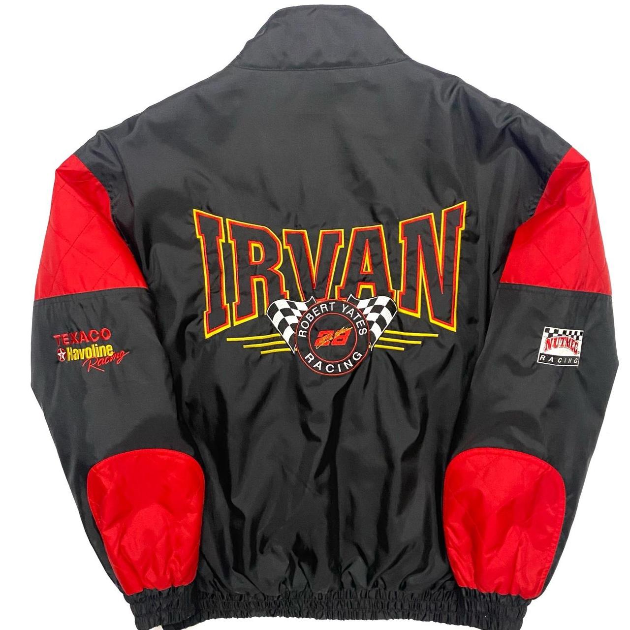 Vintage 90s sold Nascar Ernie Irvan Nutmeg Bomber Jacket Mens XL