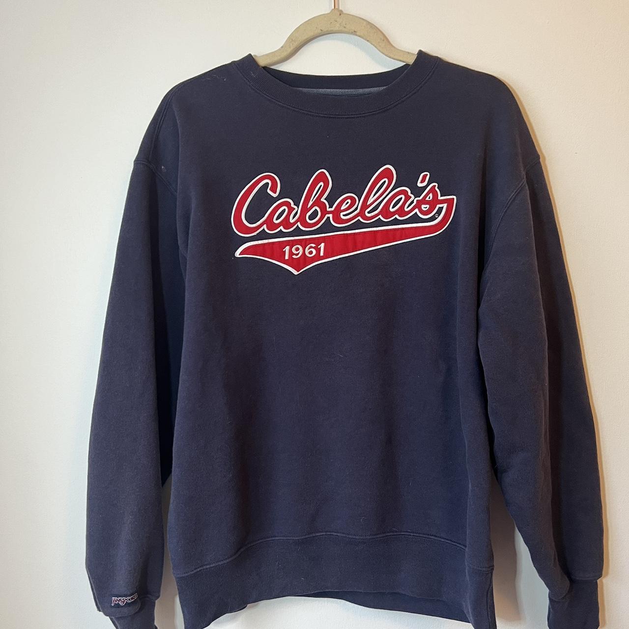 cabelas crew neck sweat shirt 🤩 men’s size medium - Depop