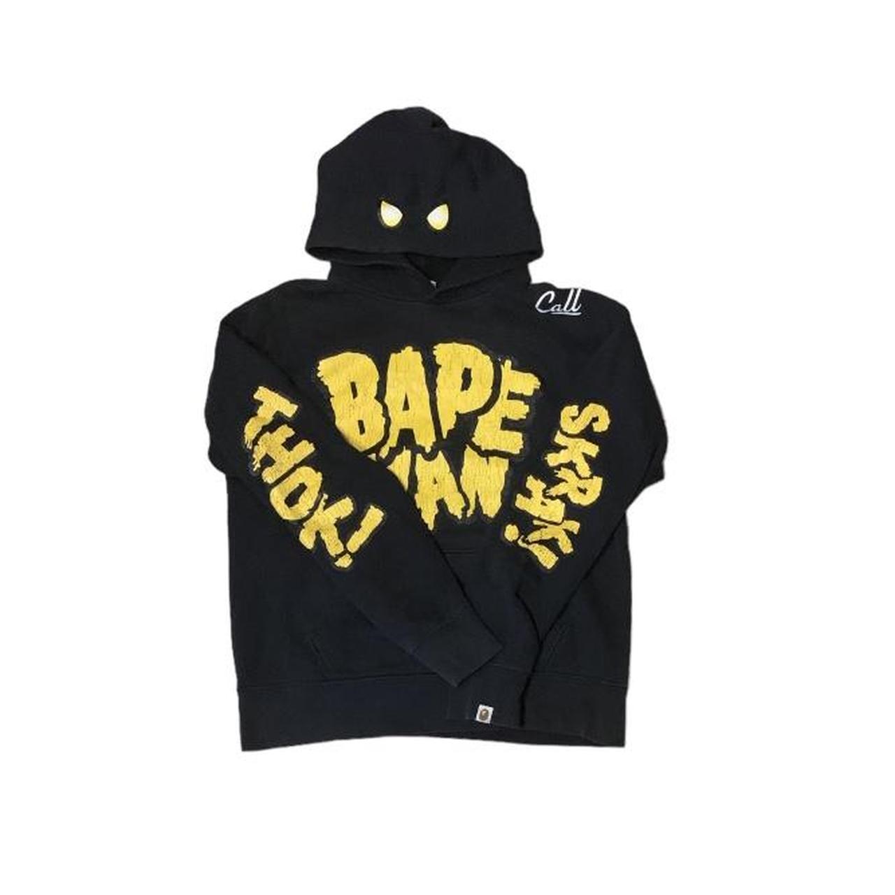 Yellow and discount black bape hoodie