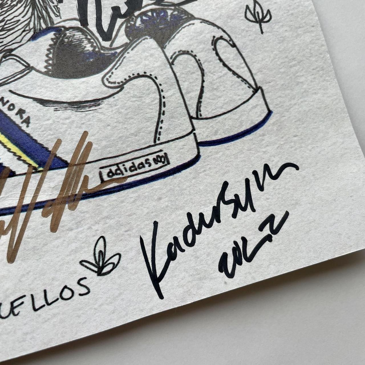 Adidas Nora Vasconellos signed poster Depop