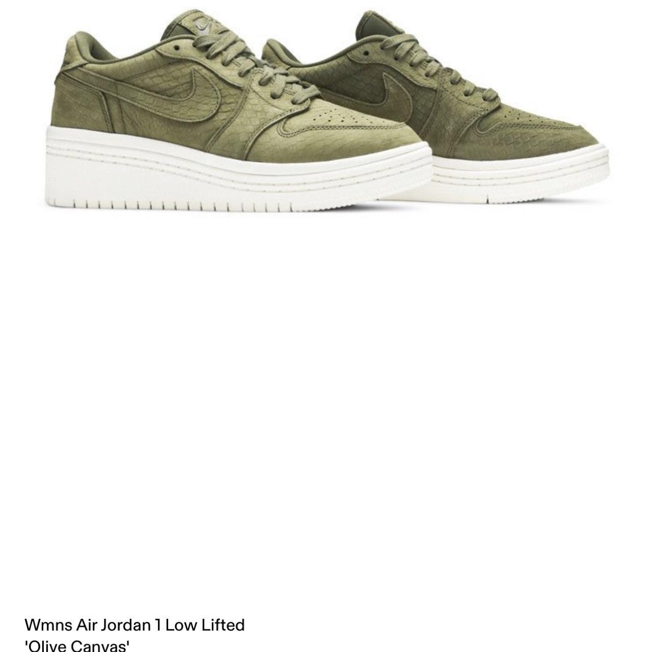 womens air jordan 1 low lifted olive. Depop