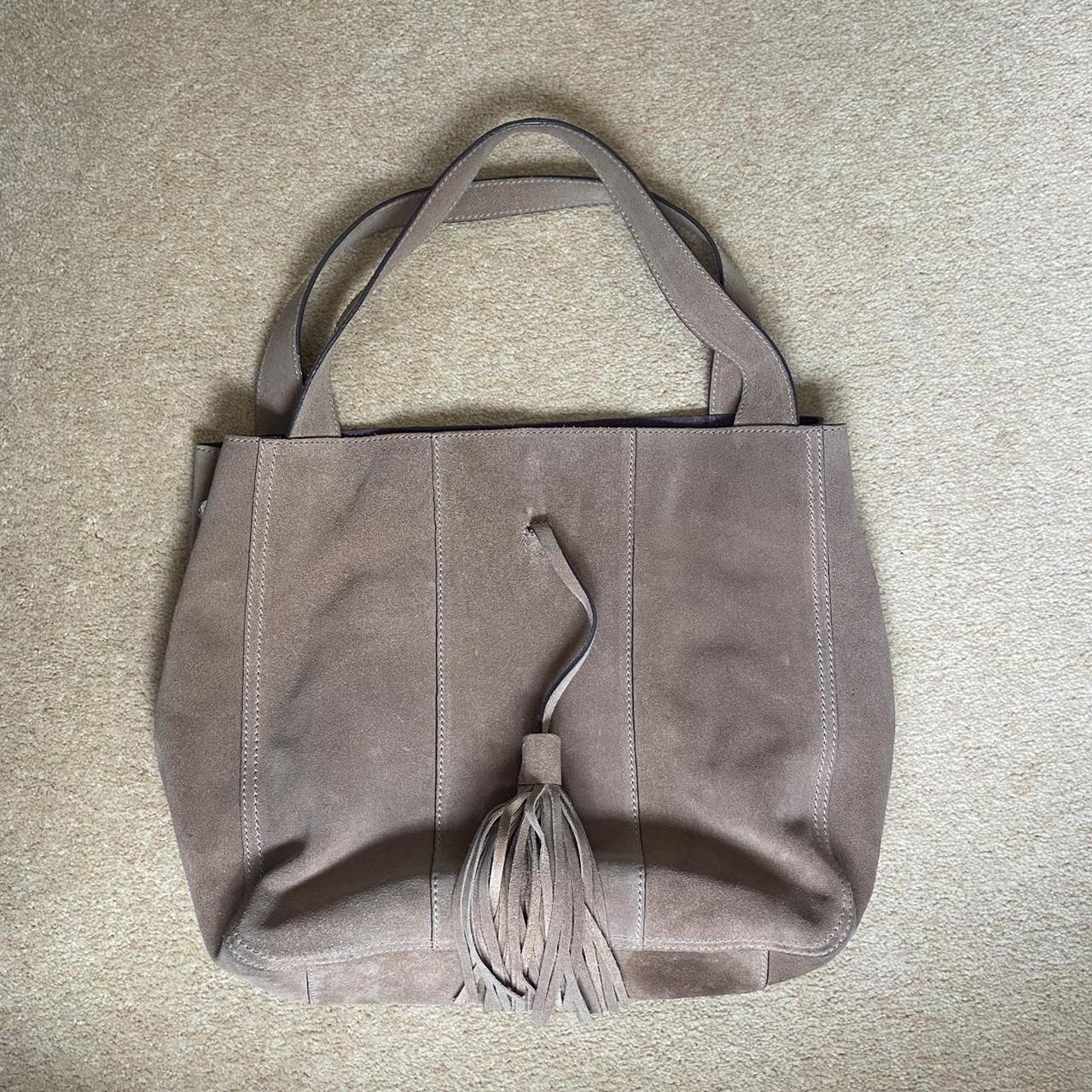 Clarks store suede bag