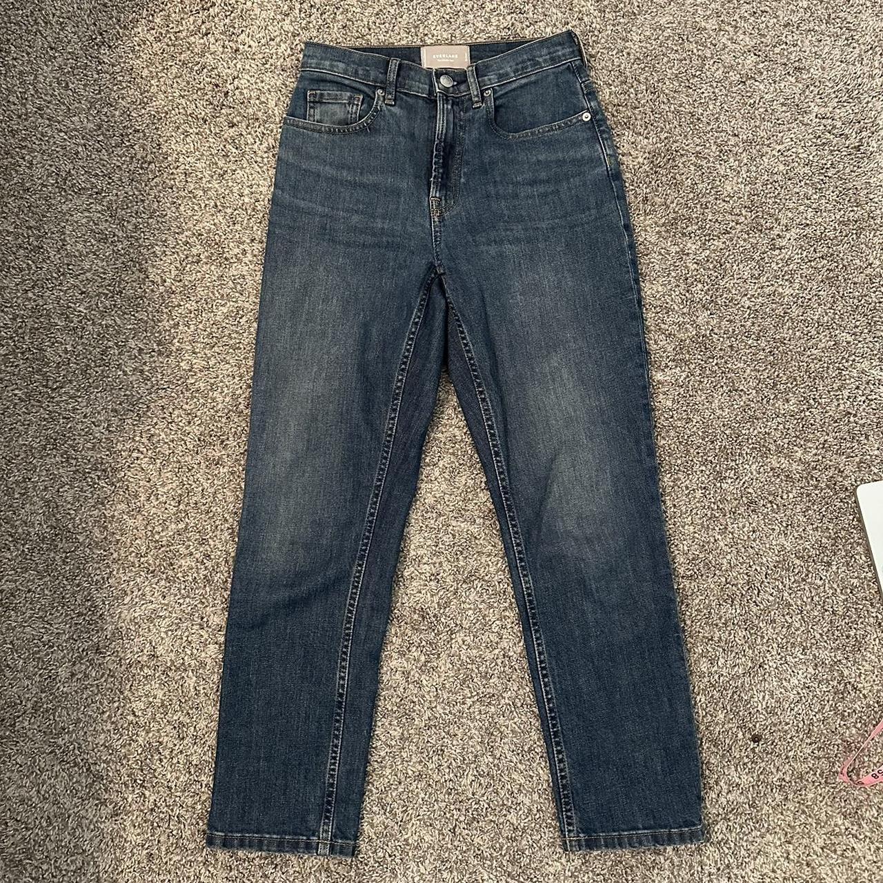 Everlane Women's Blue Jeans Depop