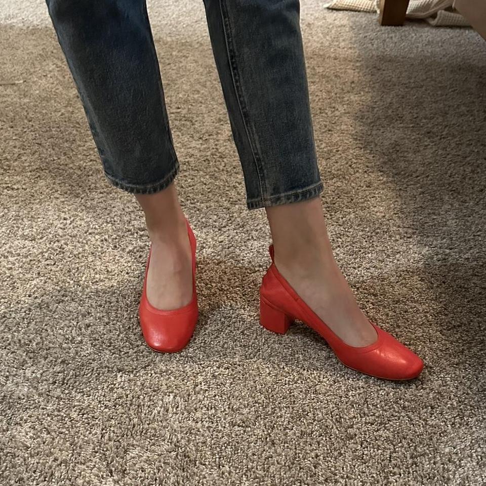 Everlane red sale suede day heel