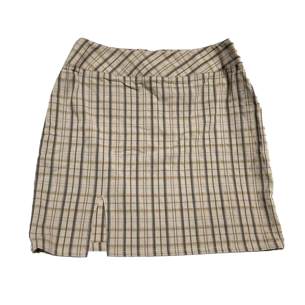 90s coquette plaid mini skirt by emanuel ungaro... - Depop