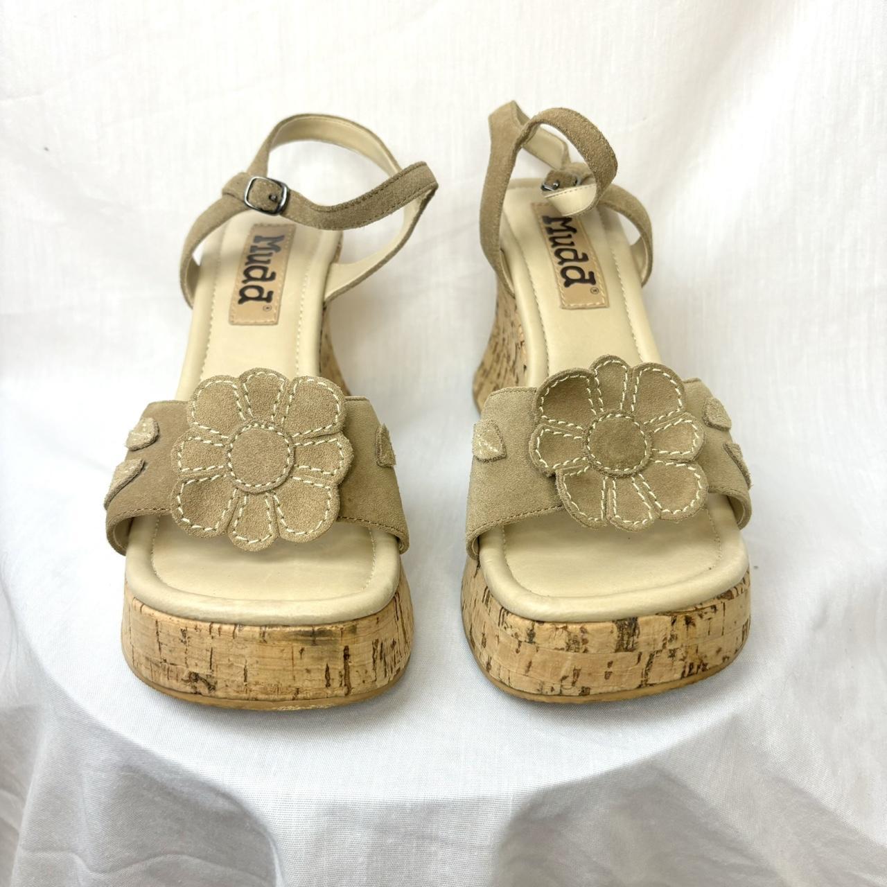 vintage mudd platform flower sandal Cute rare