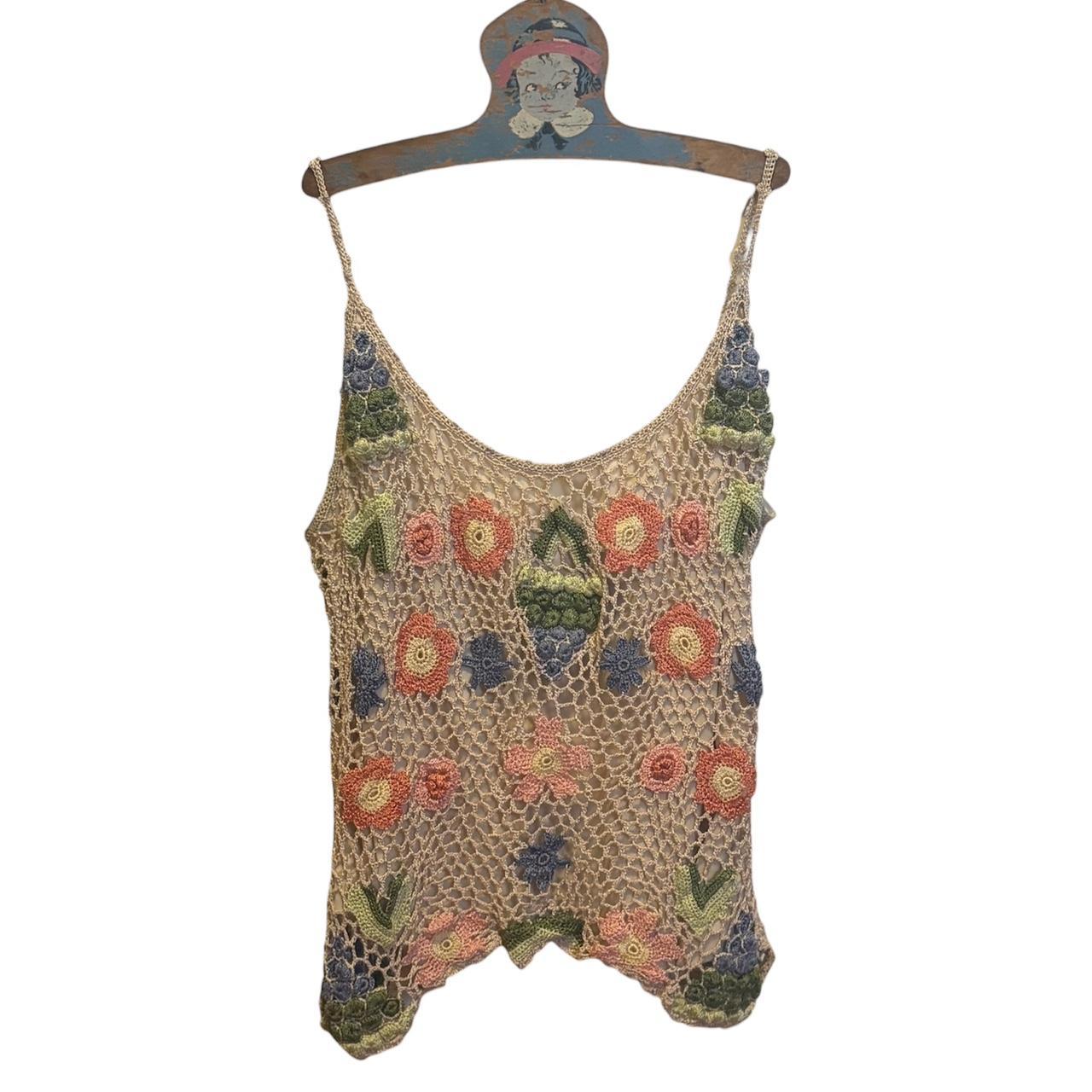 Source Unknown Women's Tank top - Multi/Tan - M –… - image 1