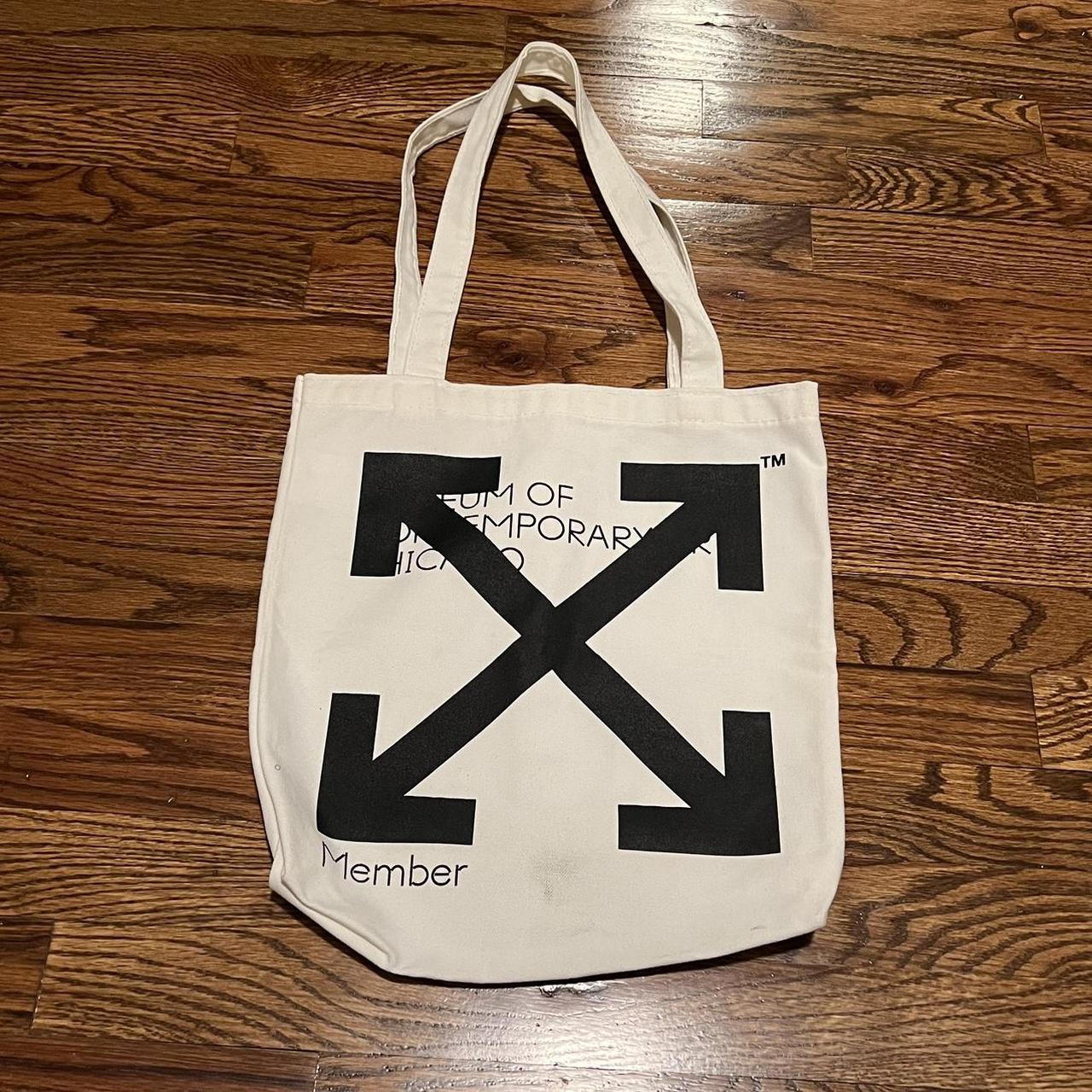 Virgil Abloh x MCA Tote Bag White