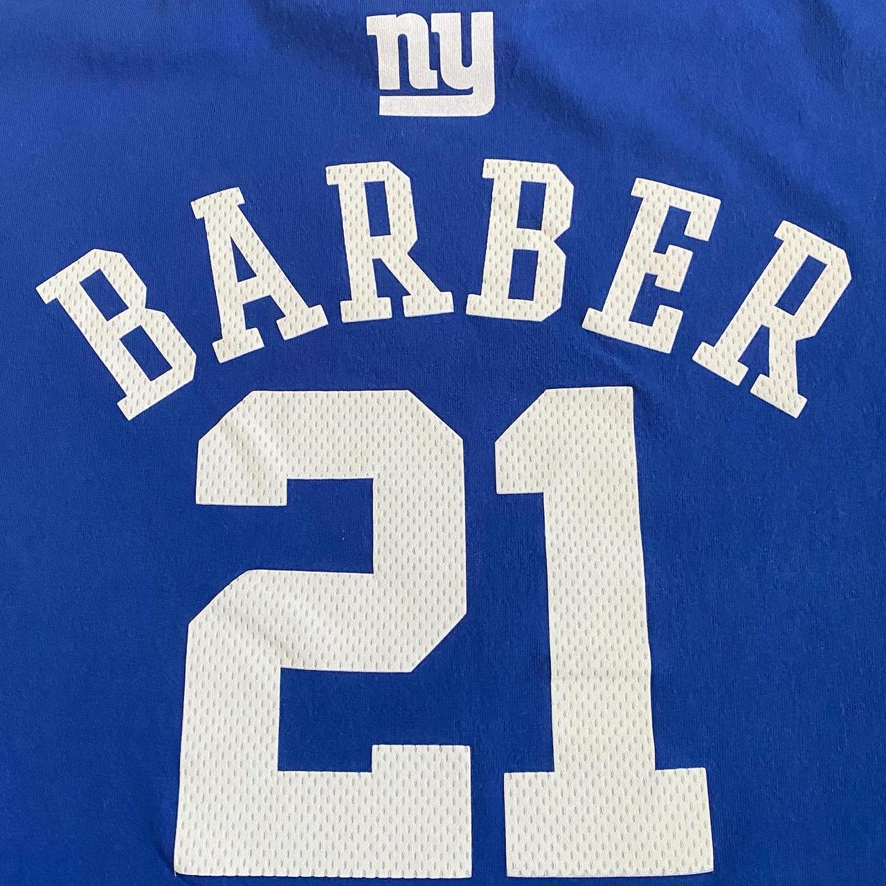 2004 New York Giants Barber #21 Reebok On Field Away Jersey