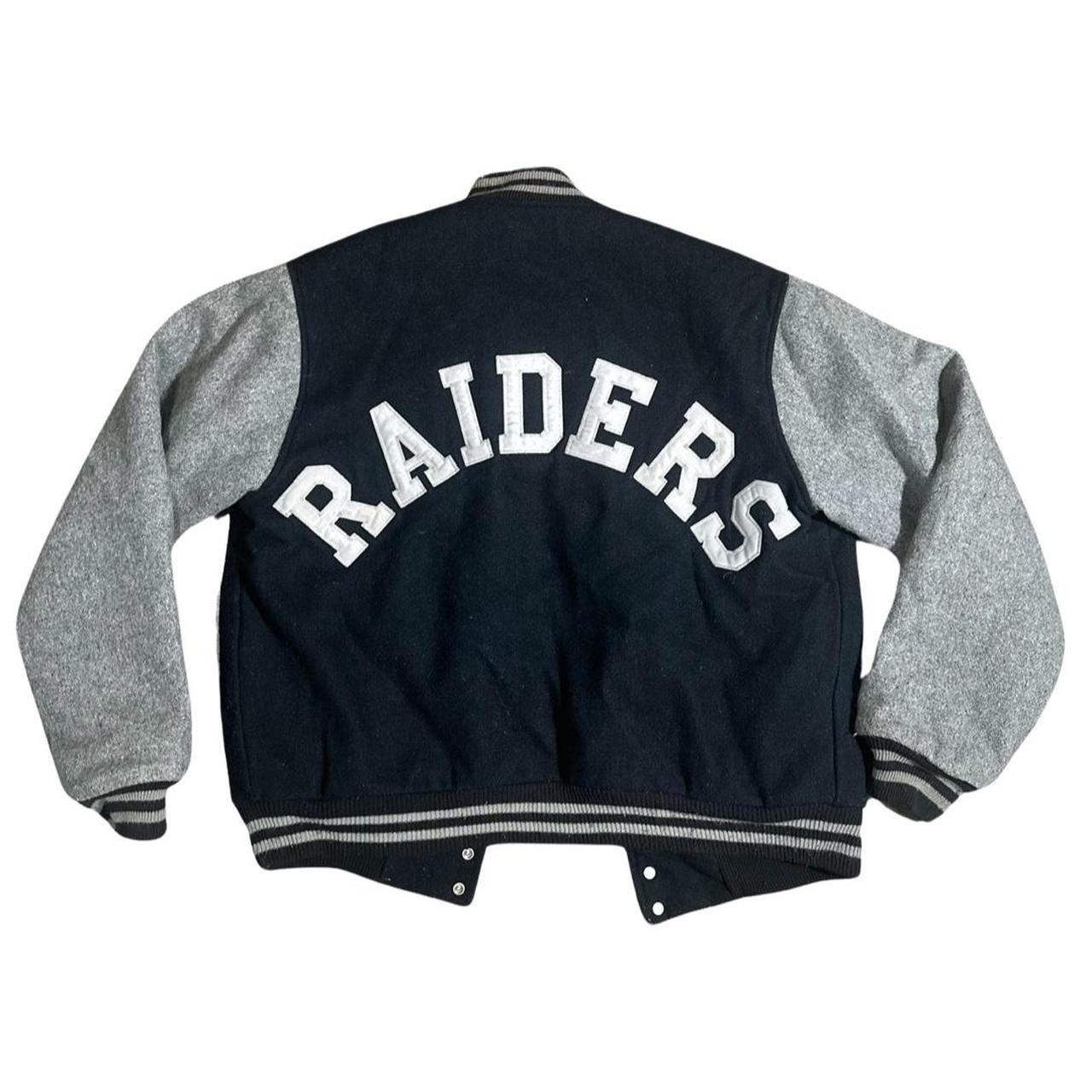 Vintage chalk line raiders jacket - Depop