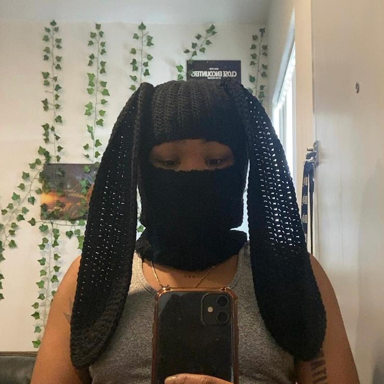 Black All Over Diamante Face Mask | Accessories | PrettyLittleThing USA, image size:1280x1280