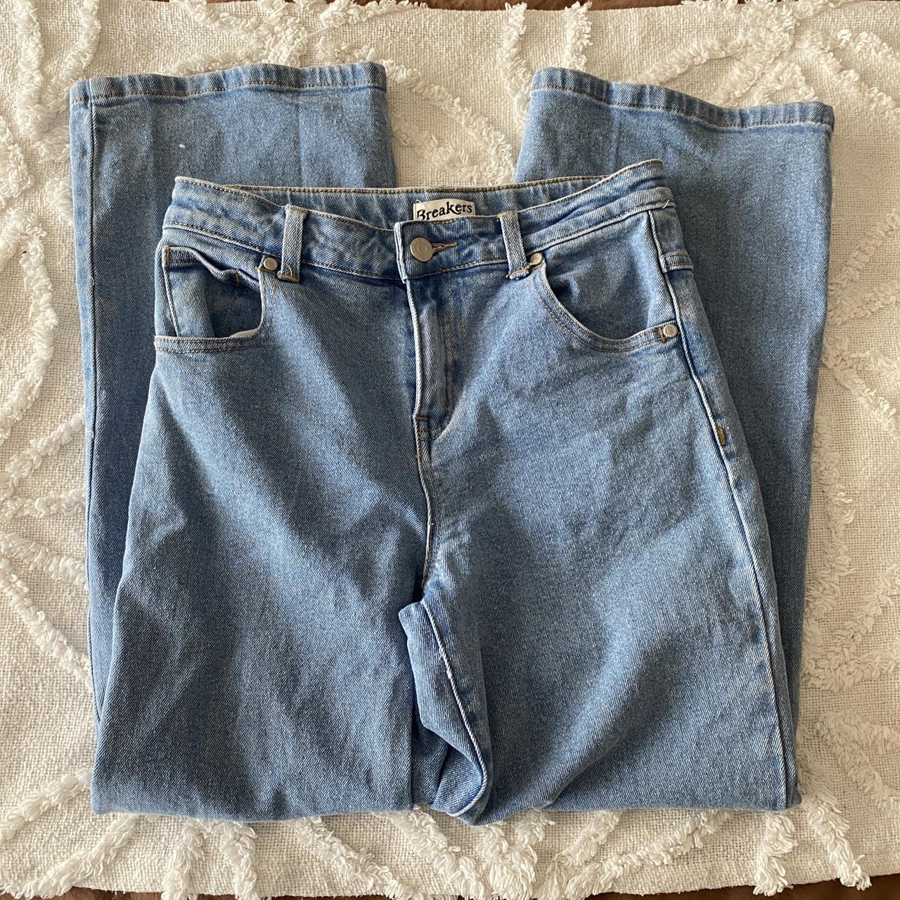 Breakers y2k jeans Blue wide/straight leg Labelled... Depop