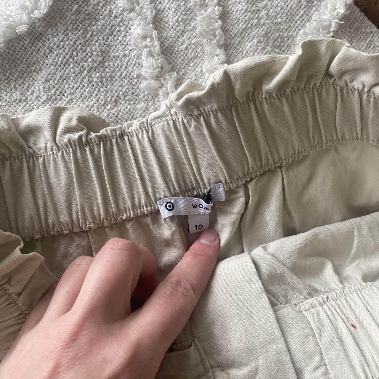 Cream target paper bag waist pants Super comfy Needs... Depop