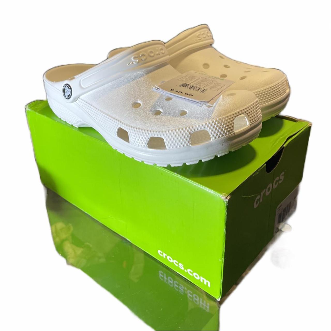 white croc slides womens