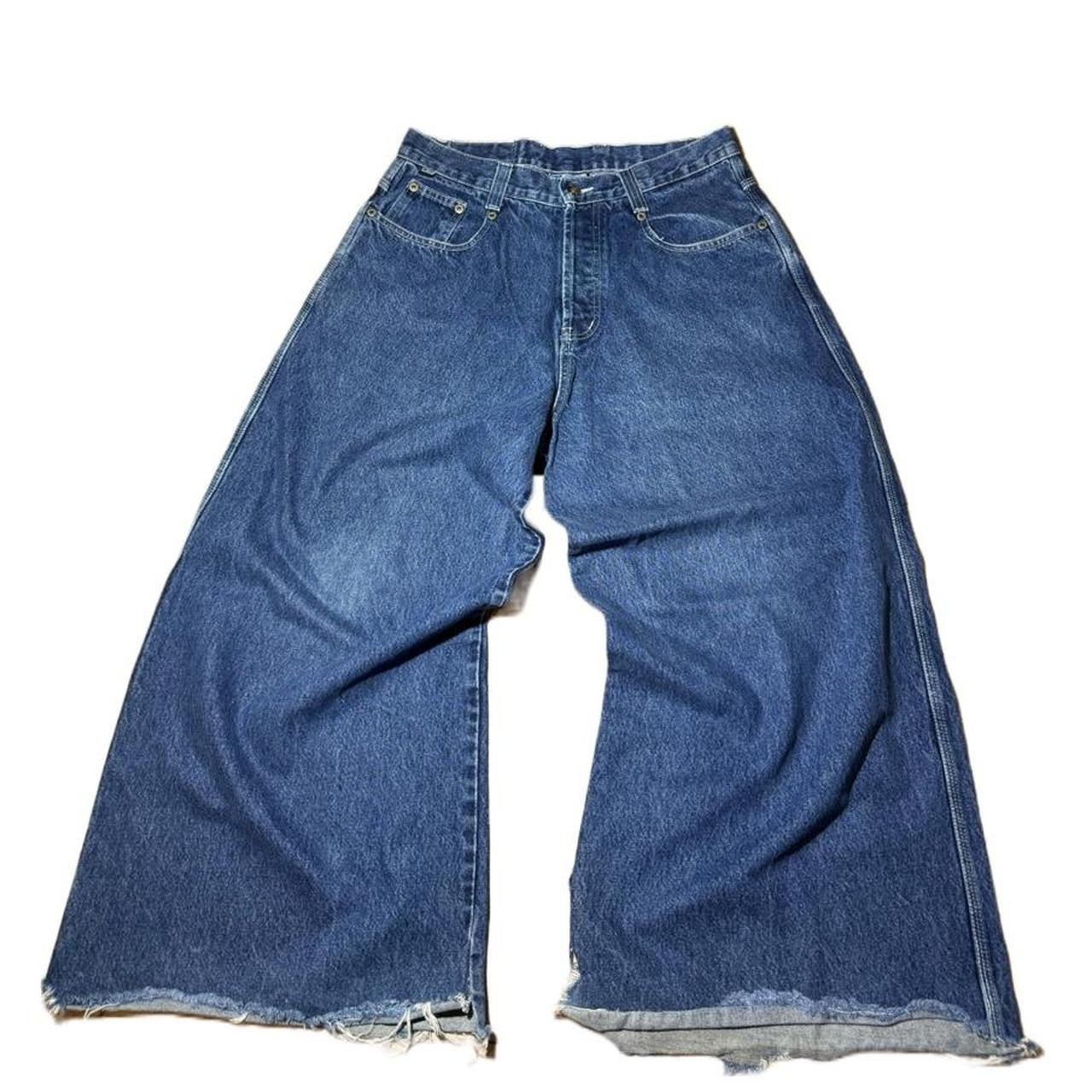 90s KIK WEAR BAGGY RAVE JEANS SUPER DUPER BAGGY... | Depop 