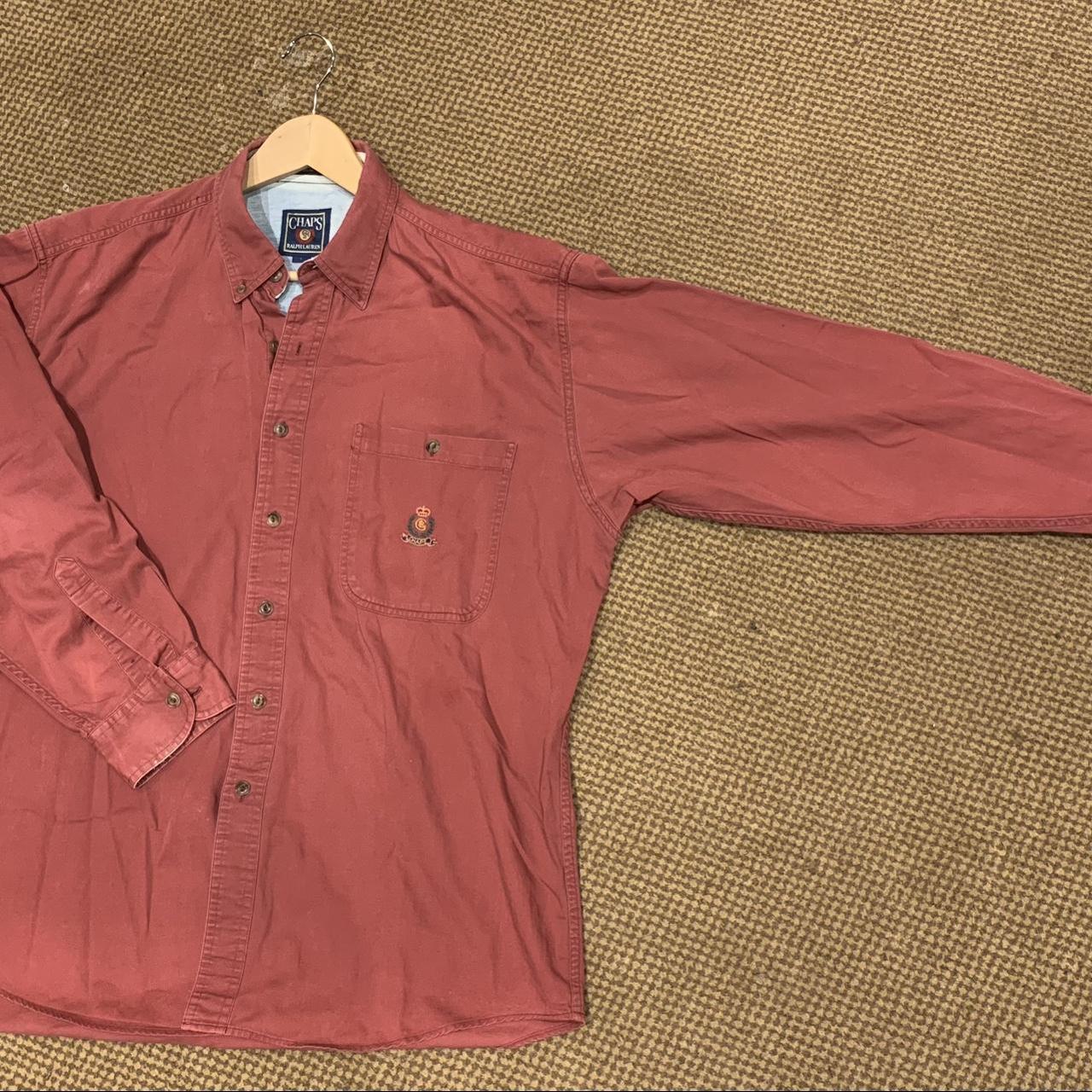 Red vintage Ralph Lauren Chaps shirt Worn and... - Depop