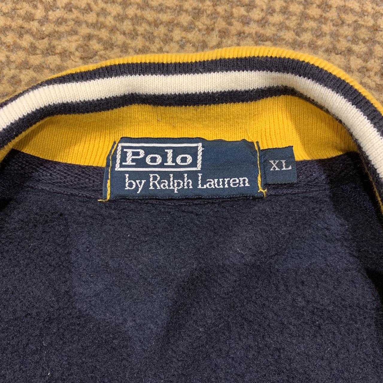 Blue and yellow vintage Polo Ralph Lauren full... - Depop