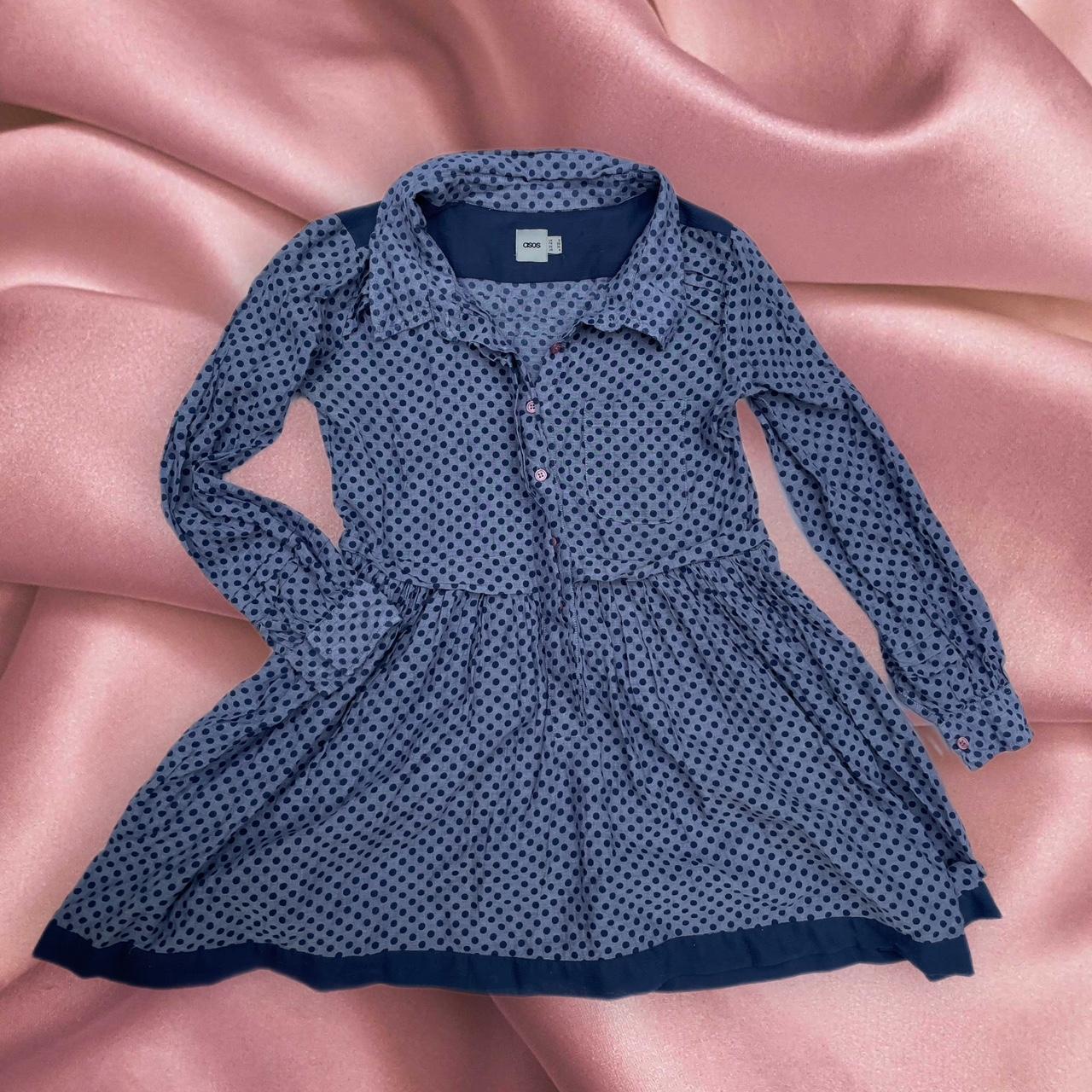 cute-asos-navy-polka-dot-dress-size-4-super-depop