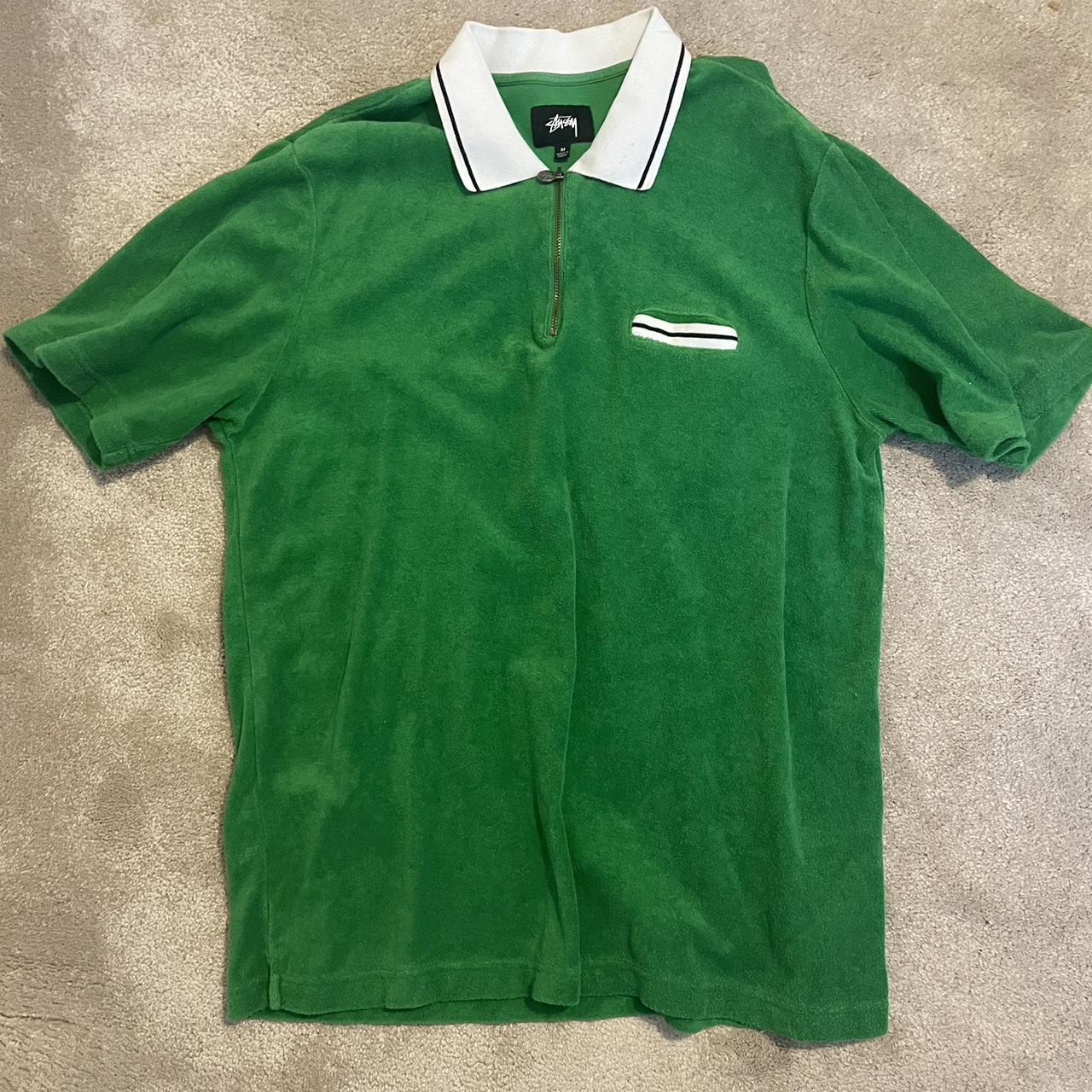 Rare stussy zip up polo shirt, Nice colour way,