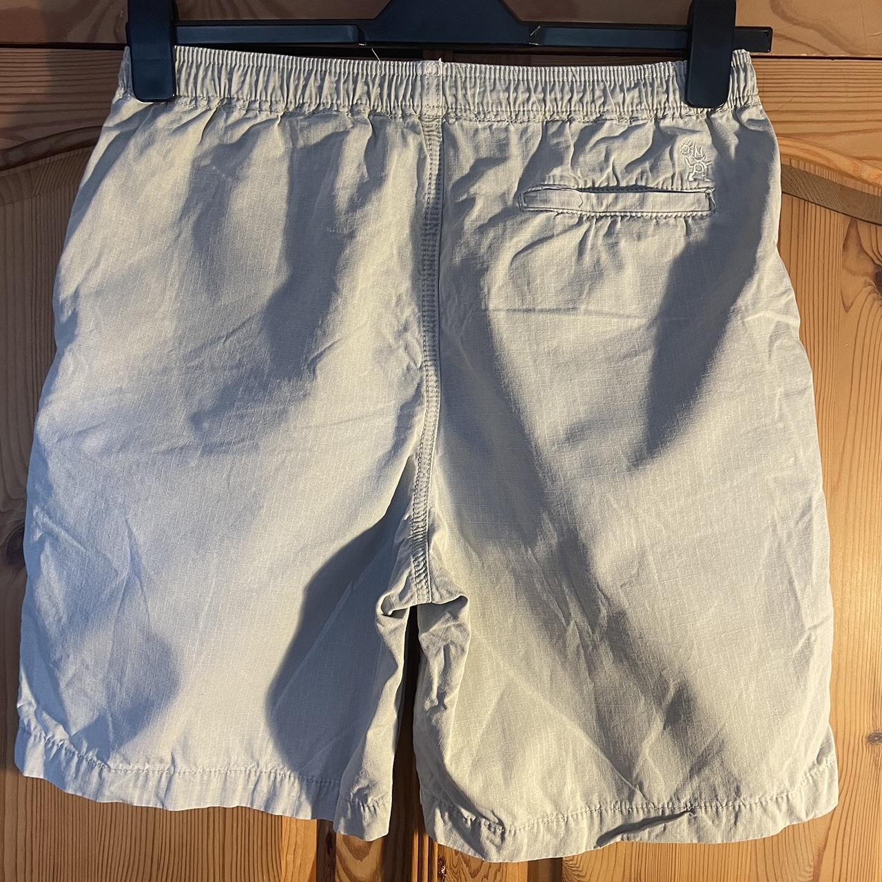 urban outfitters beige shorts size: s no flaws or... - Depop