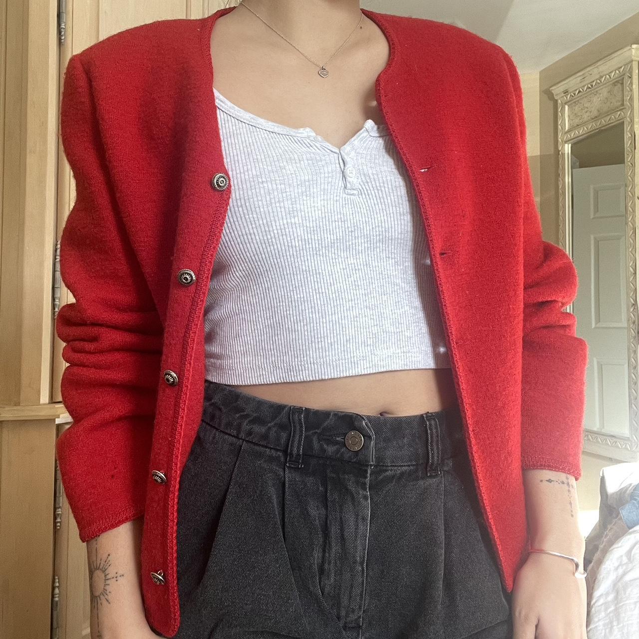 Vintage top cropped cardigan