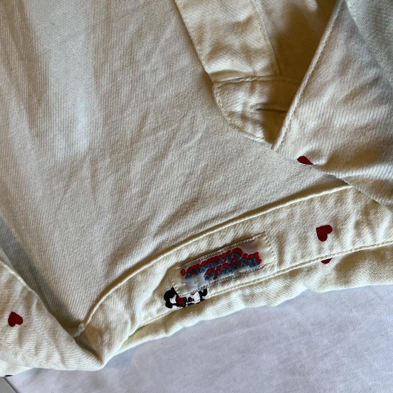 Hysteric Glamour Japan panda bear heart embroidered... Depop