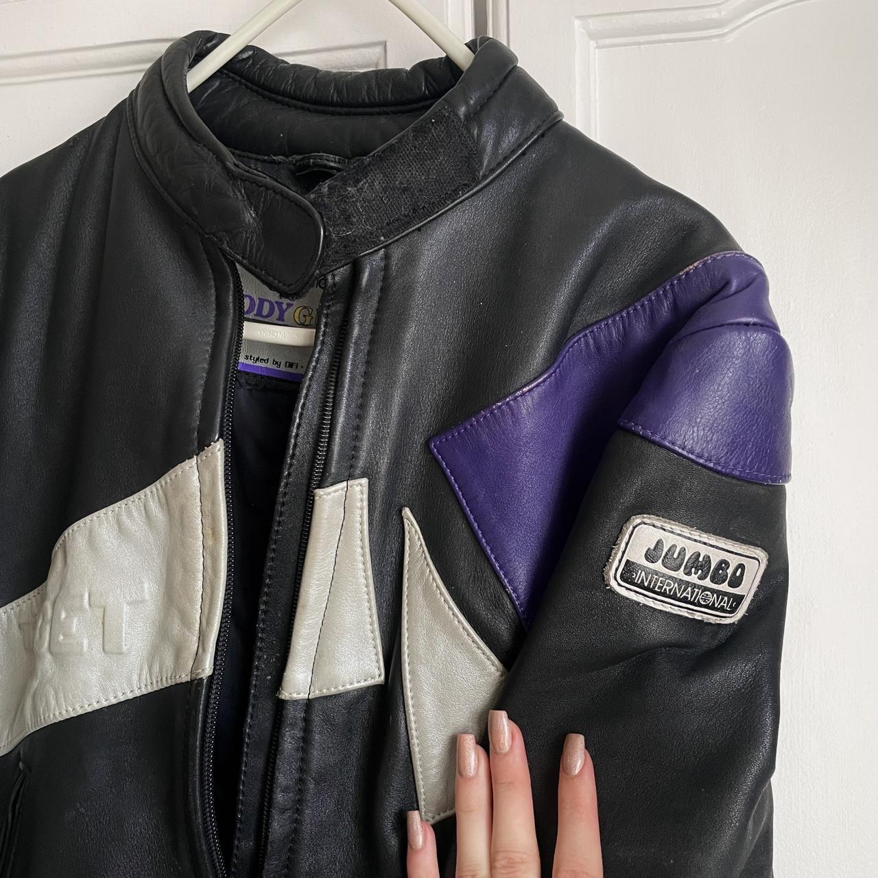 Jumbo International leather motorcycle jacket