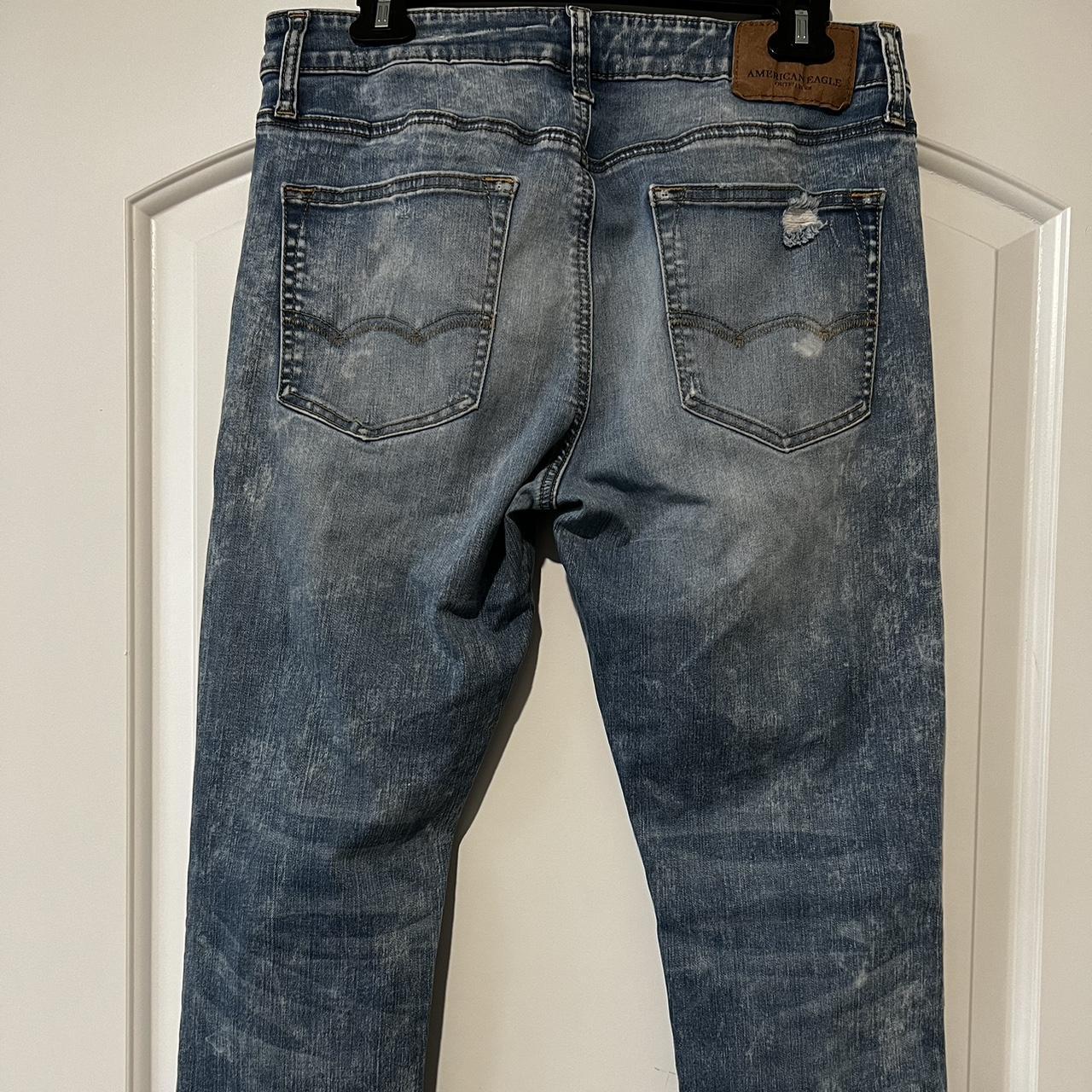 Men’s American Eagle ripped skinny jeans. These fit... Depop