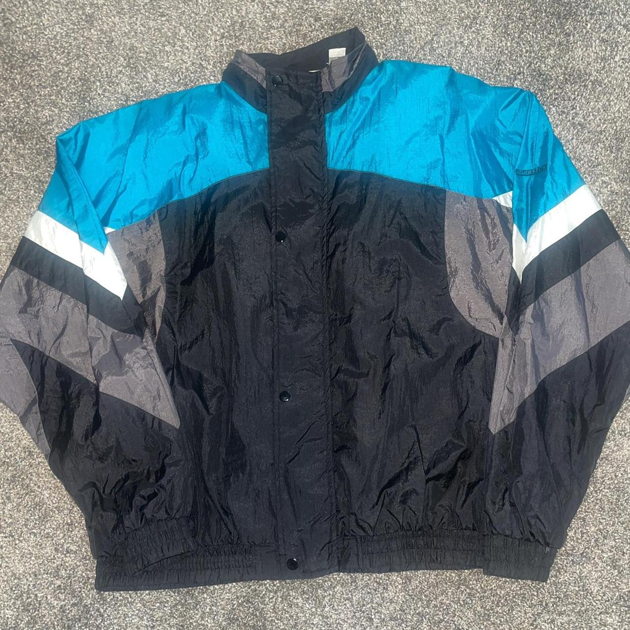 Men's Blue and Black Jacket | Depop