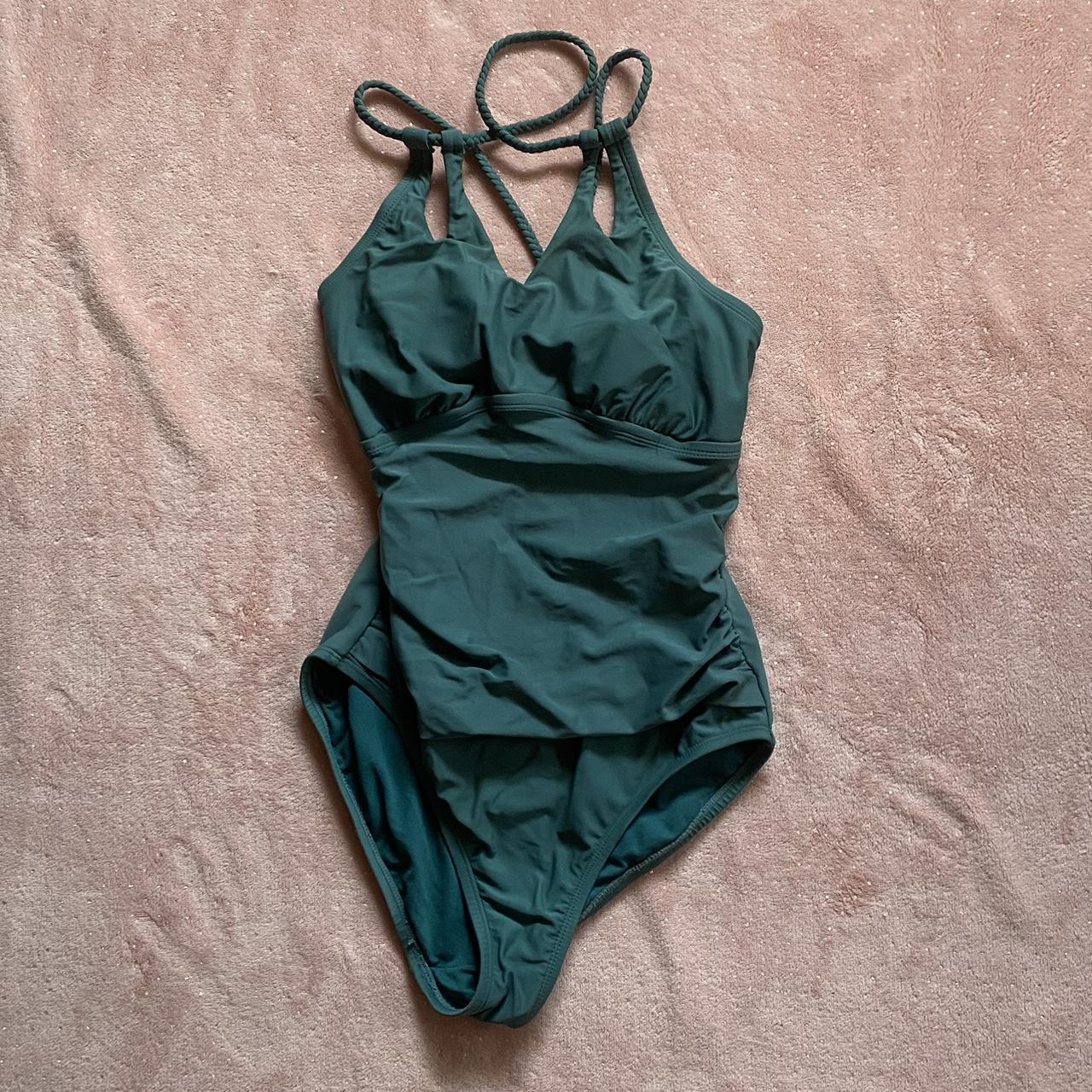 ┊teal one piece bathing suit - no flaws #swimsuit... - Depop