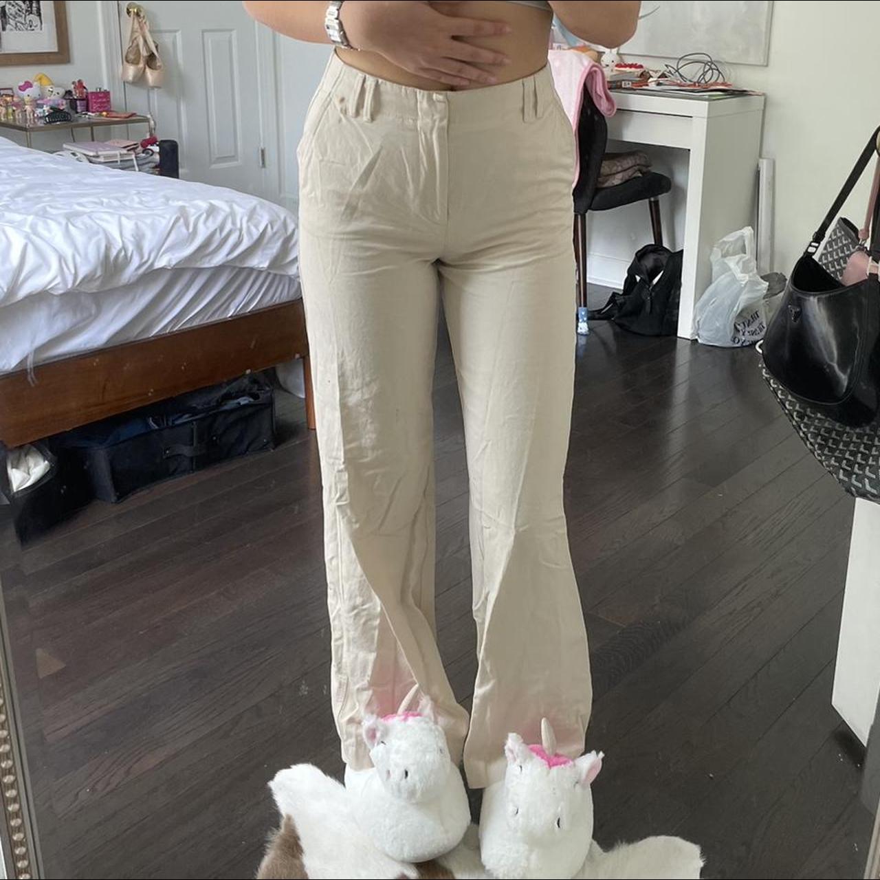 Zara pants Size xs Never worn Cute double belt - Depop