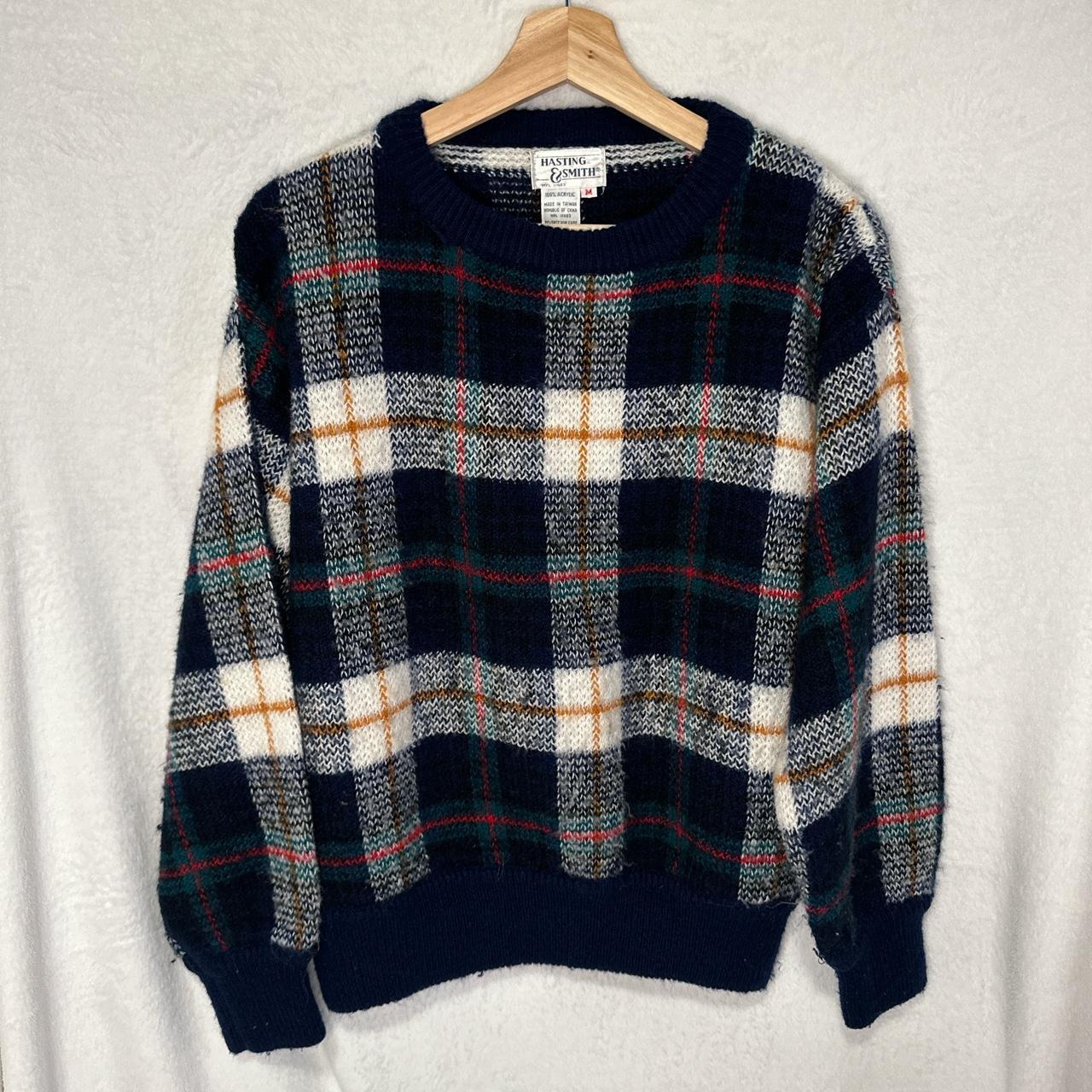 Plaid Grandpa Sweater Hasting & Smith brand Sweet... - Depop