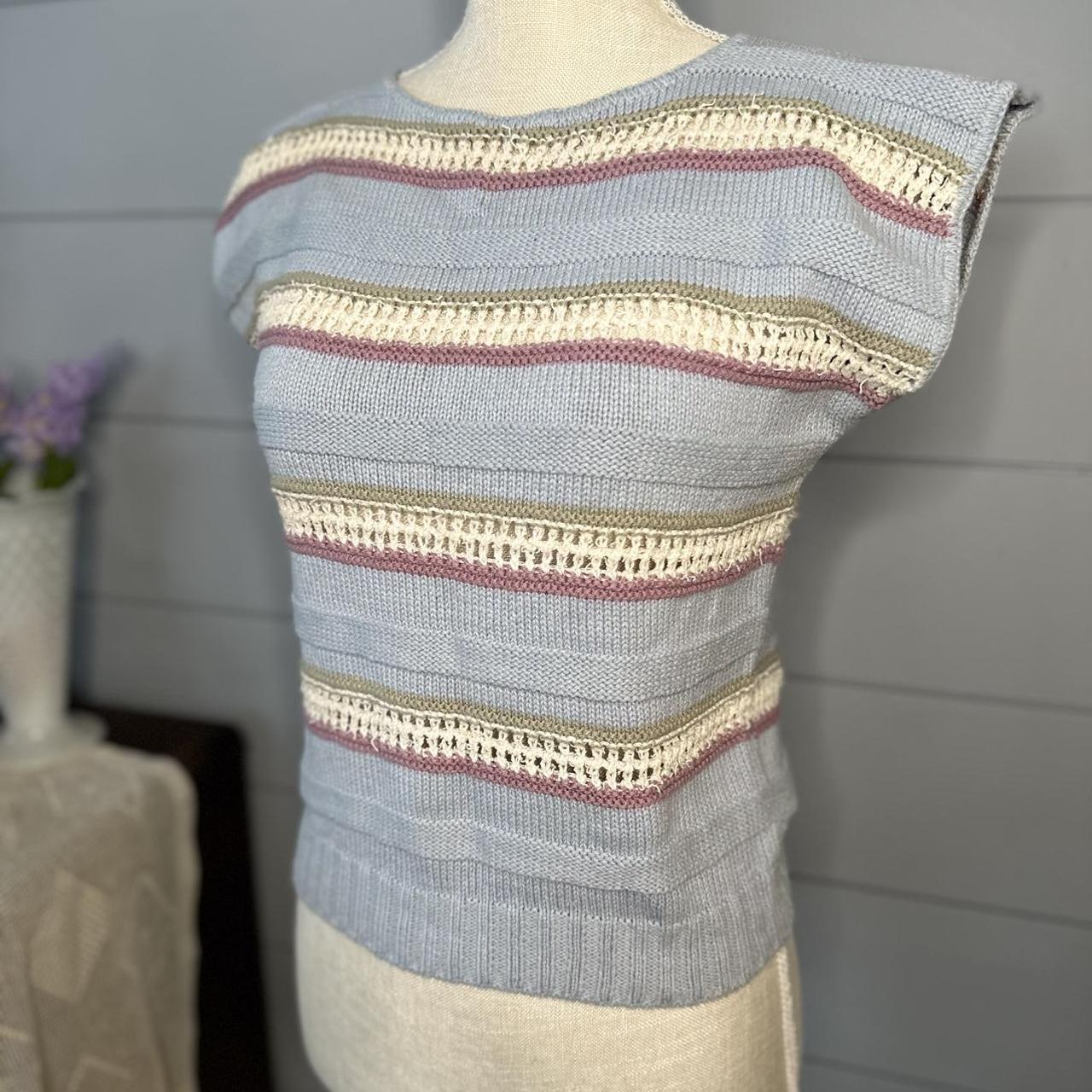 Very rare Knit Cotton authentic vintage CHANEL crop - Depop